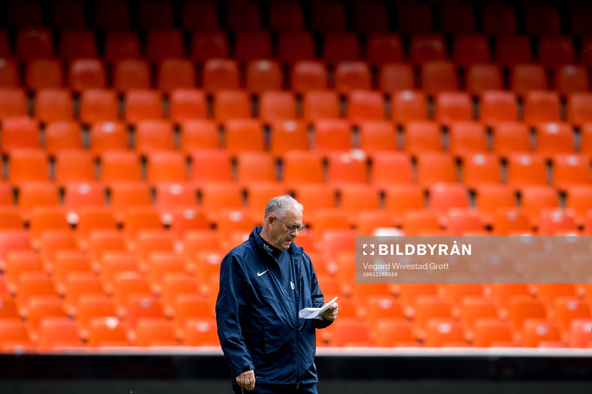 Lars Lagerbäck, head coach of Norway