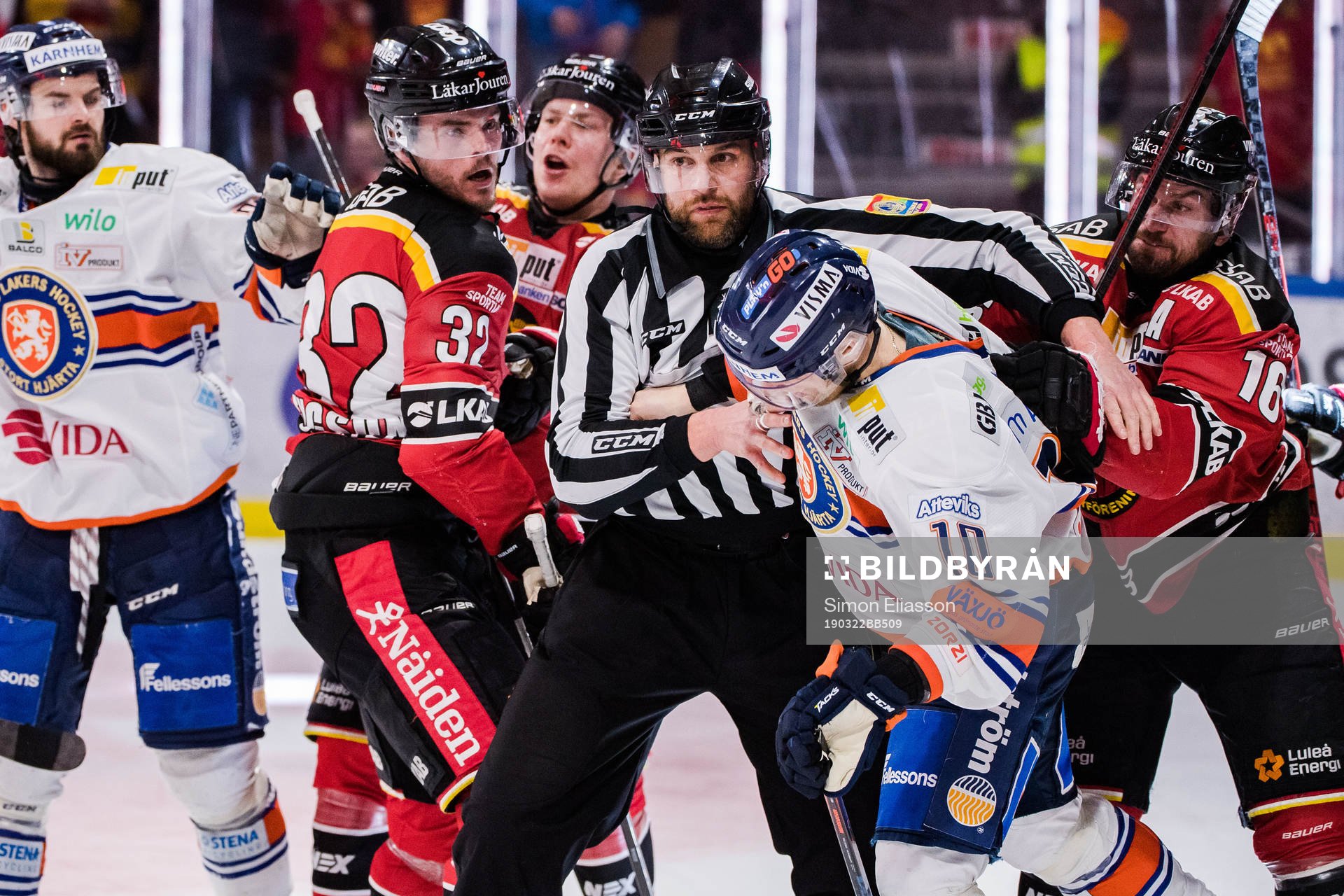 Luleås Oscar Engsund och Niklas Olausson i bråk med