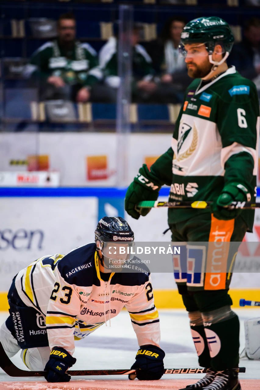 s Robin Figren och Färjestads Mikael Wikstrand