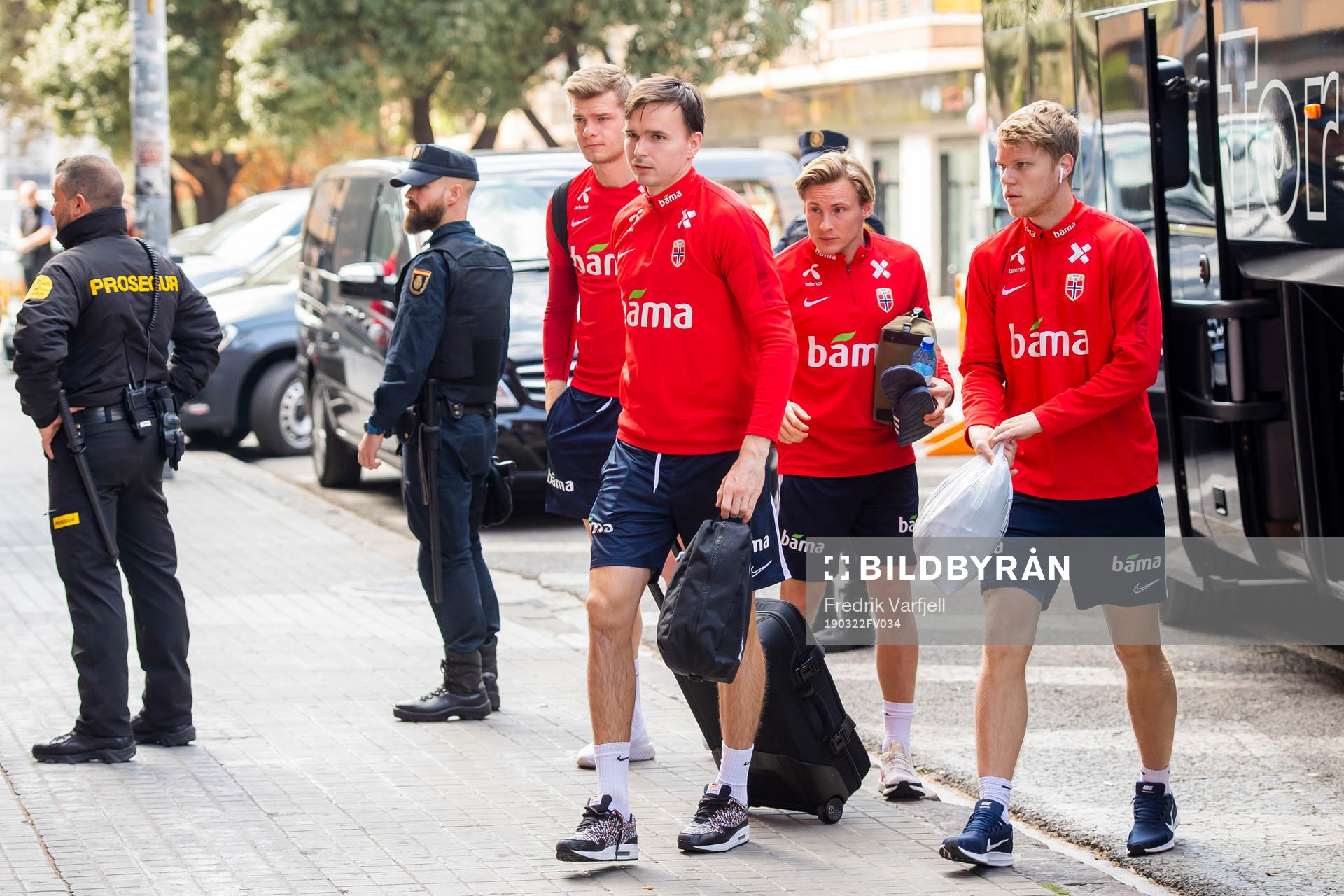 Alexander Sørloth, Ole Sælnes, Jonas Svensson and Sigurd