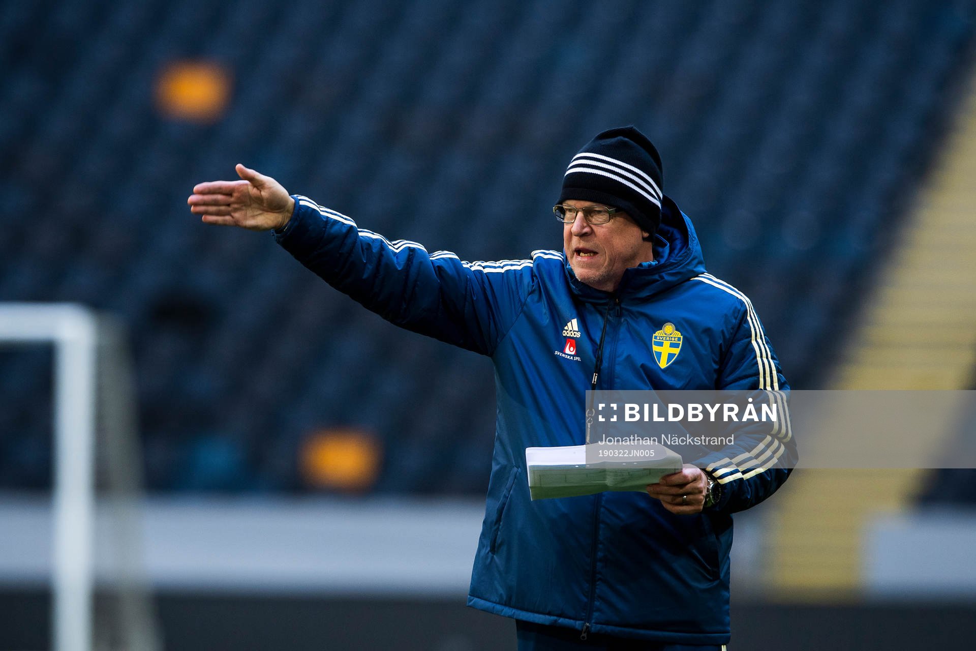 Sweden's head coach Janne Andersson