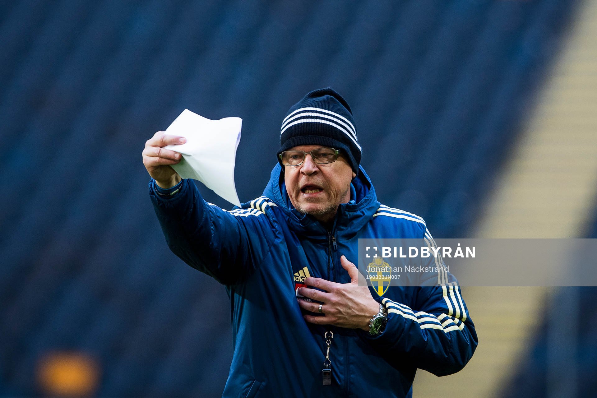 Sweden's head coach Janne Andersson
