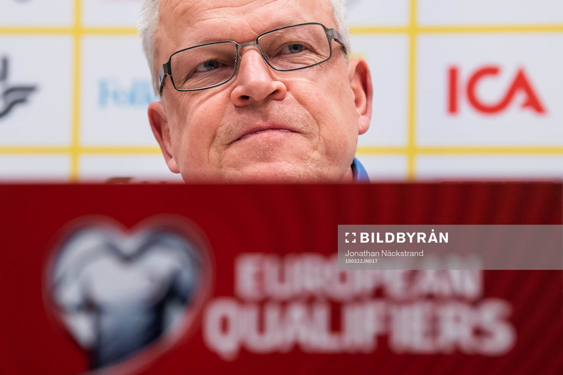 Sweden's head coach Janne Andersson