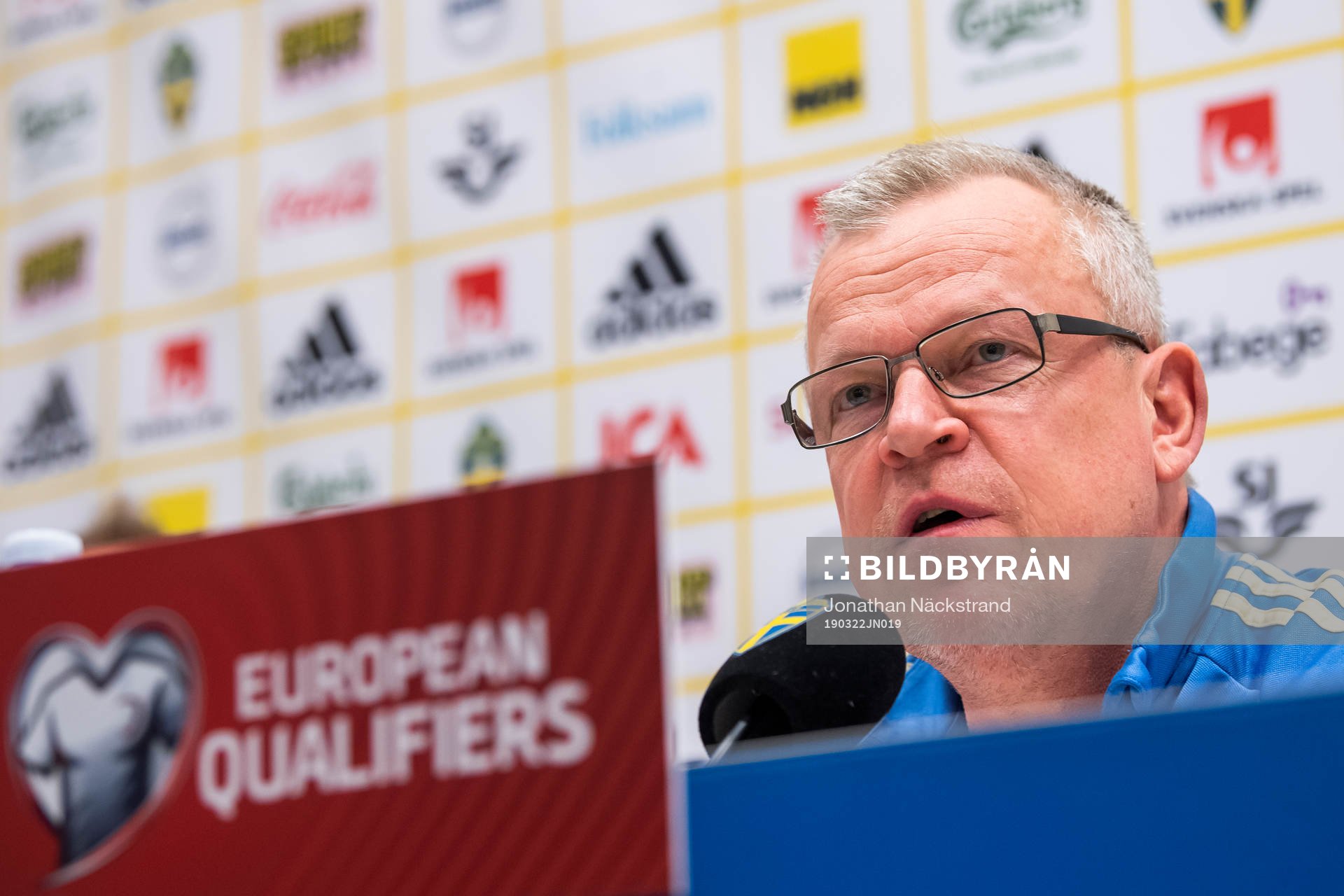 Sweden's head coach Janne Andersson