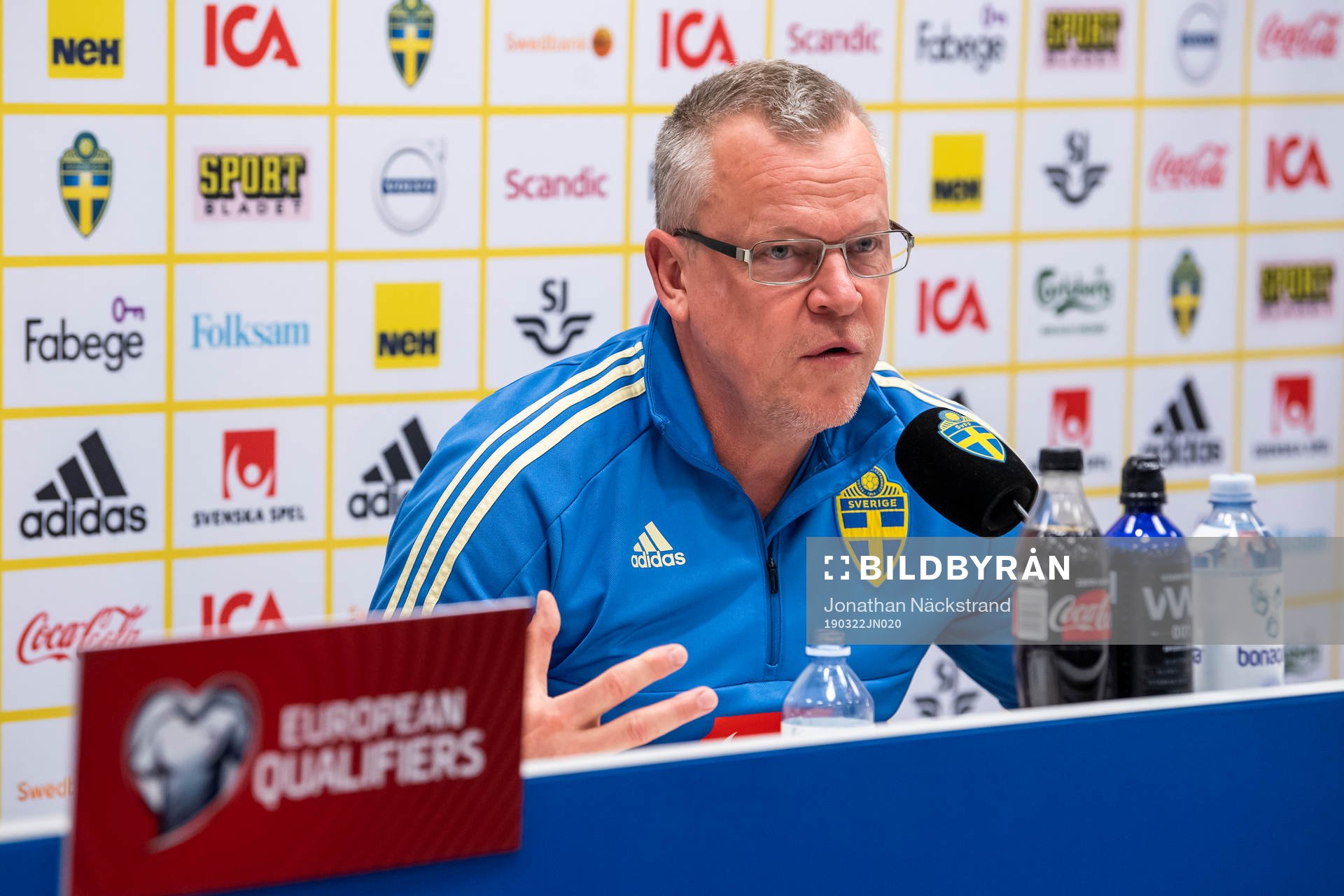 Sweden's head coach Janne Andersson
