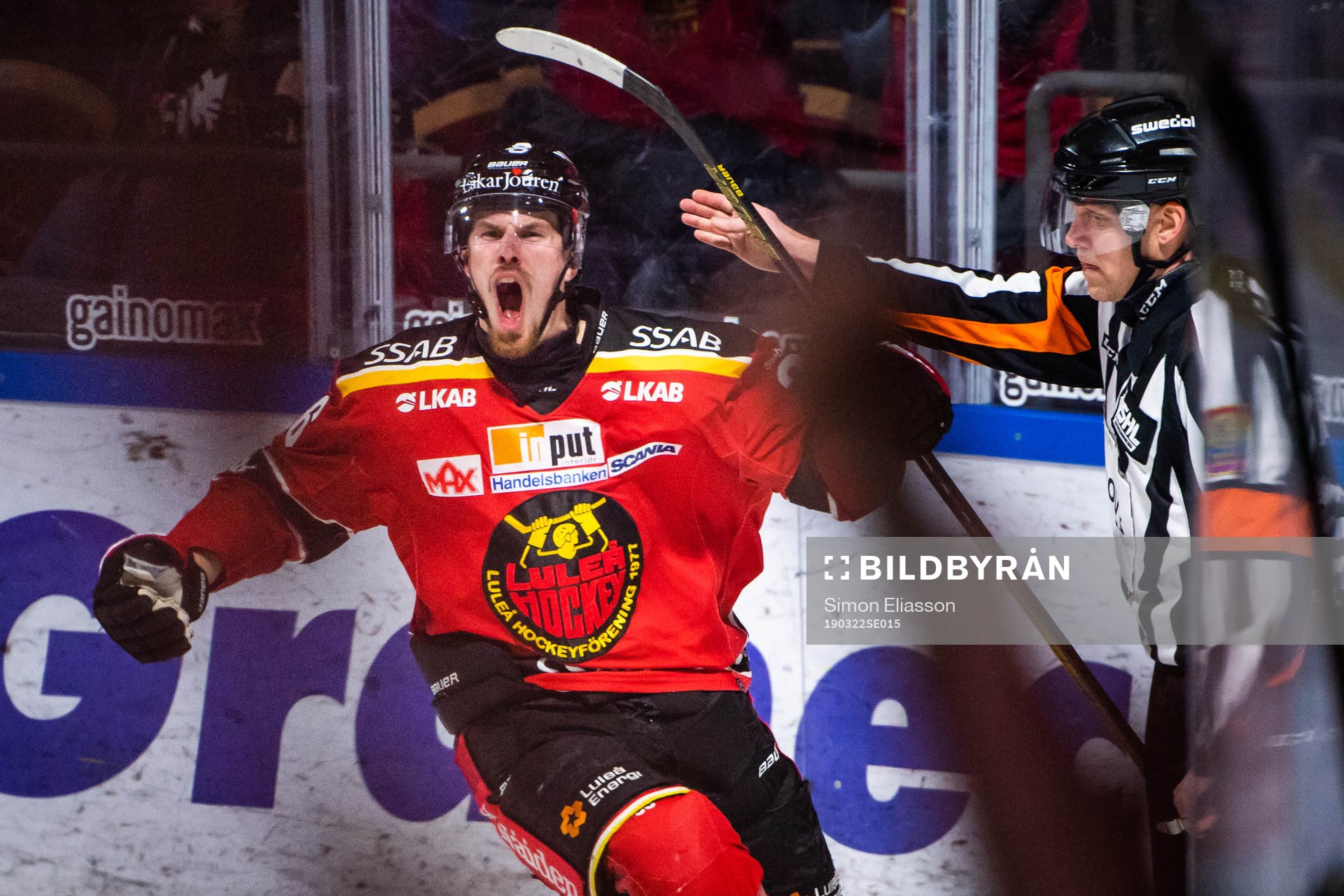 Luleås Emil Larsson jublar