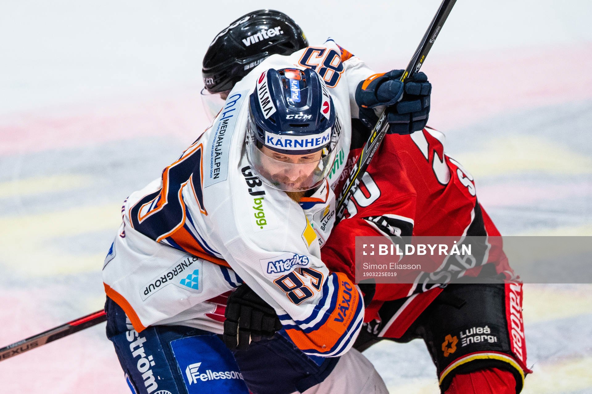 Växjös Liam Reddox och Luleås Daniel Sondell
