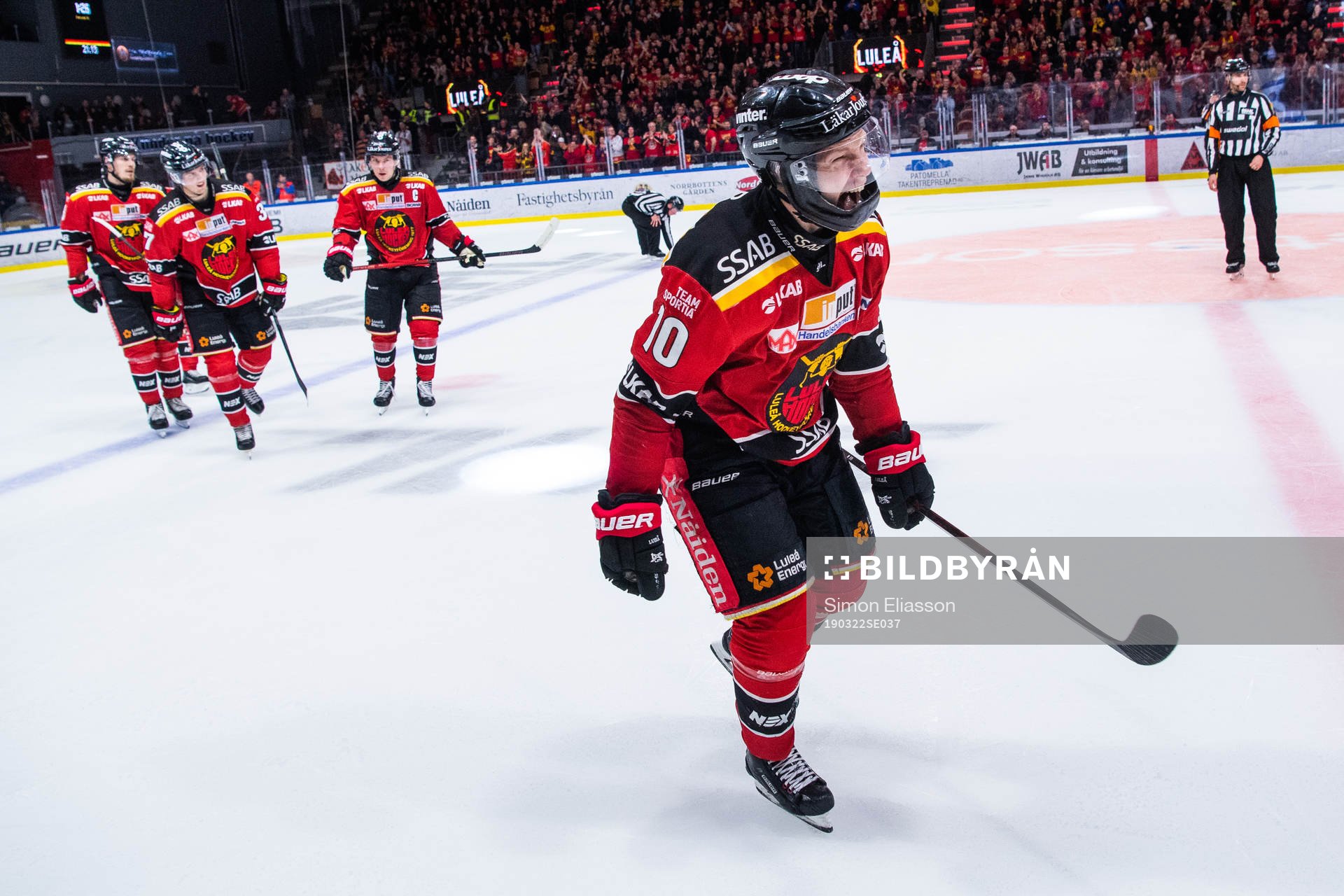 Luleås Einar Emanuelsson jublar