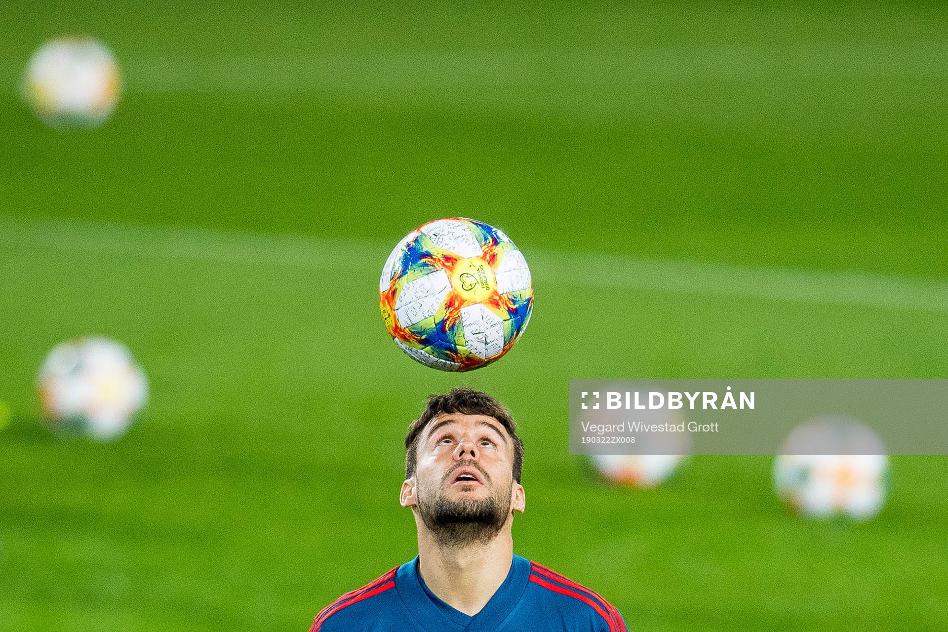Sergi Roberto Carnicer of Spain during a training session on March 22, 2019 in Valencia.