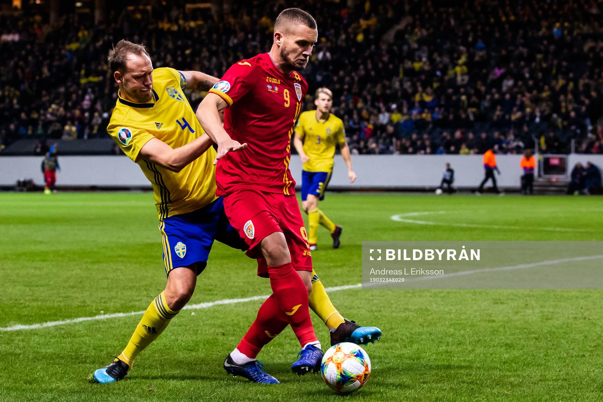 Andreas Granqvist of Sweden and George Puscas of Romania