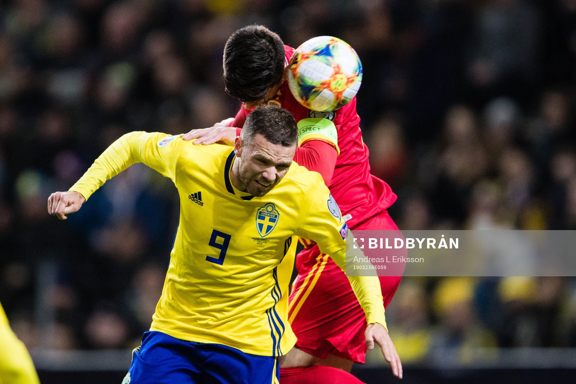 Marcus Berg of Sweden and Cristian Sapunaru of Romania