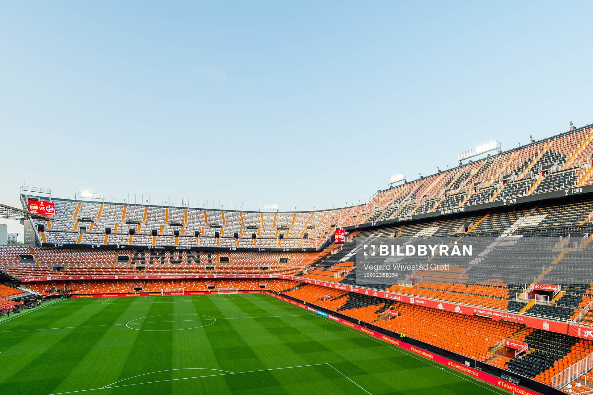 General view of Estadio Mestalla