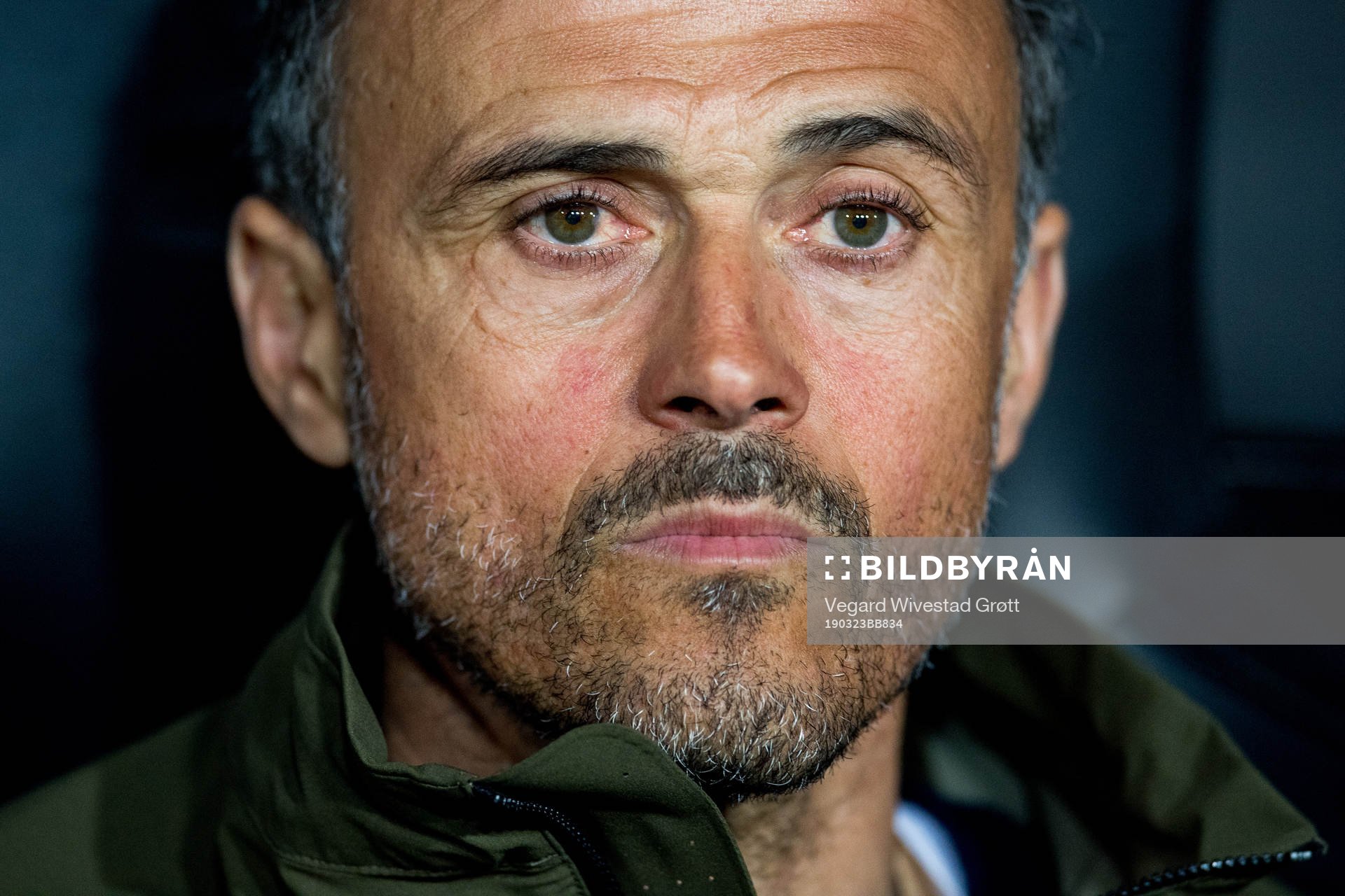 Luis Enrique, head coach of Spain, ahead of the UEFA Euro Qualifier football match between Spain and Norway on March 23, 2019 in Valencia.