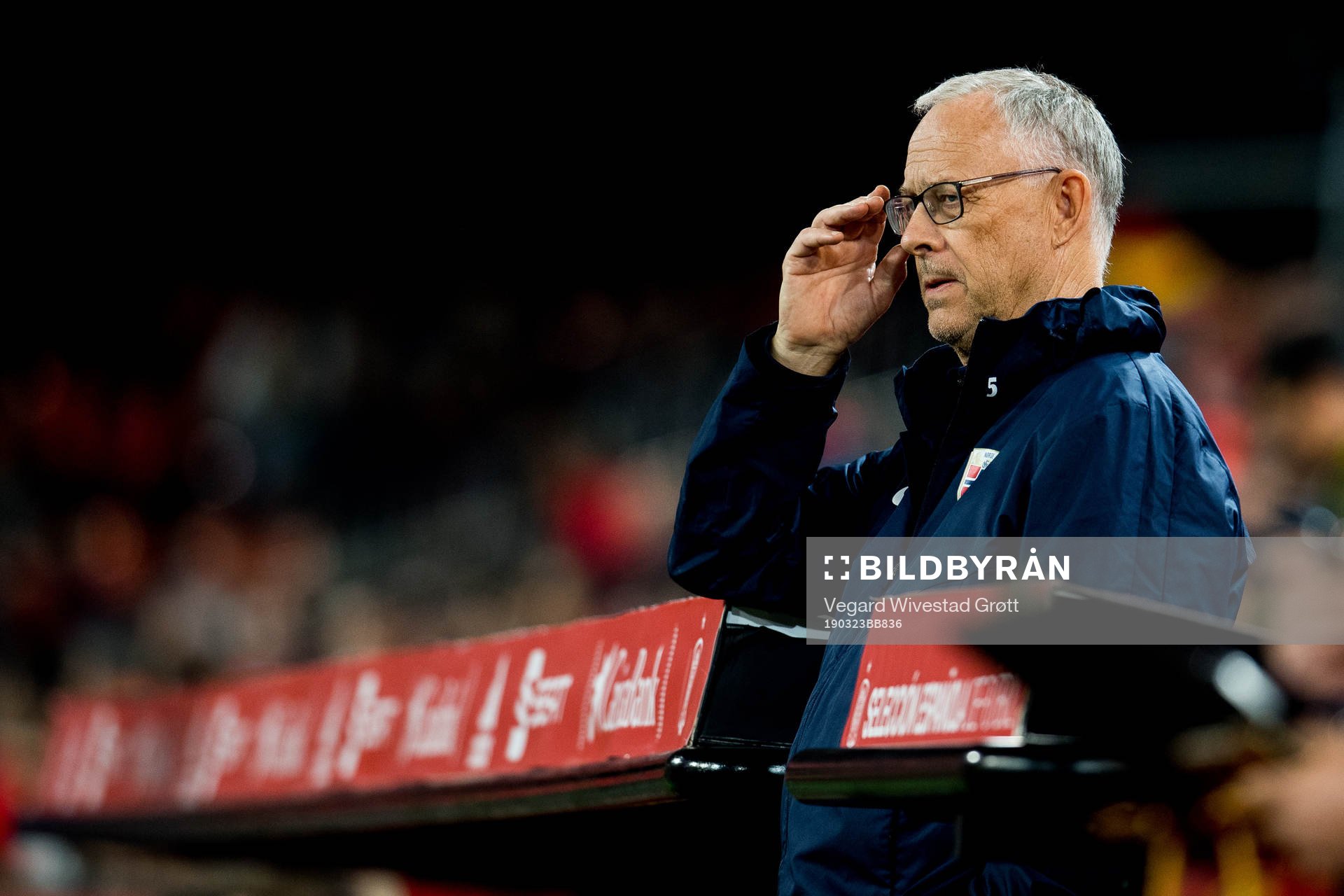 Lars Lagerbäck, head coach of Norway