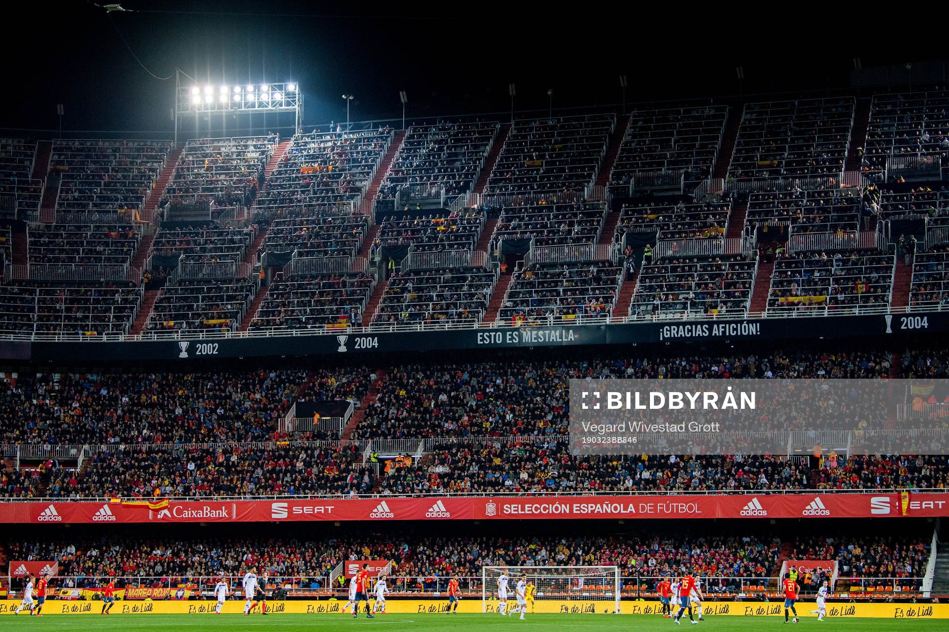 General view of Estadio Mestalla