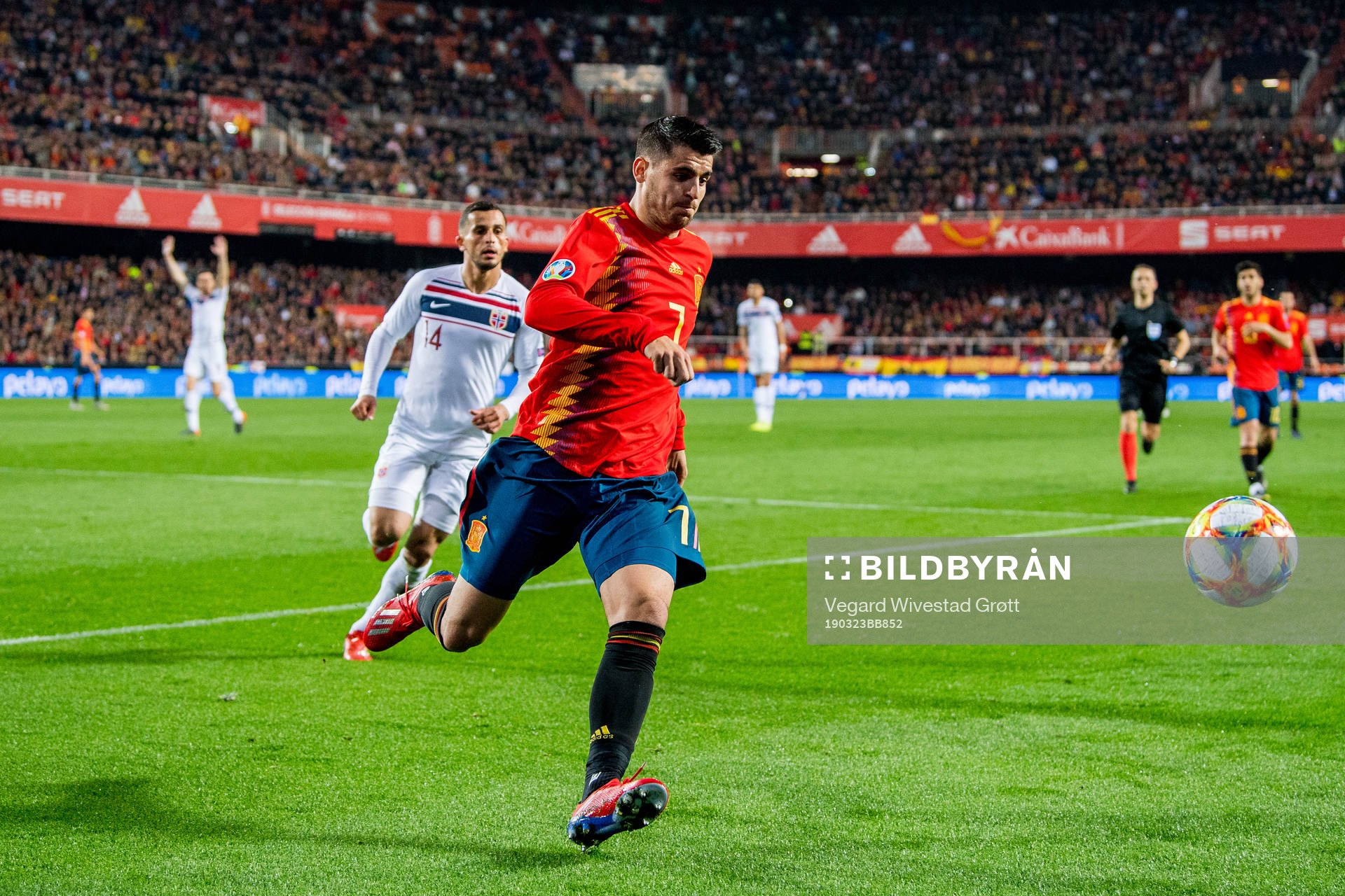 Alvaro Morata of Spain