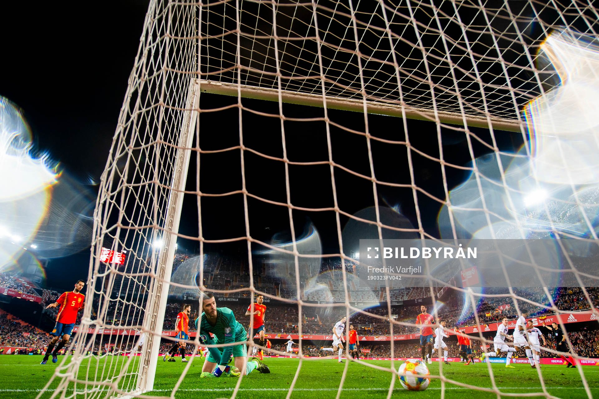 Goalkeeper David de Gea of Spain looks dejected