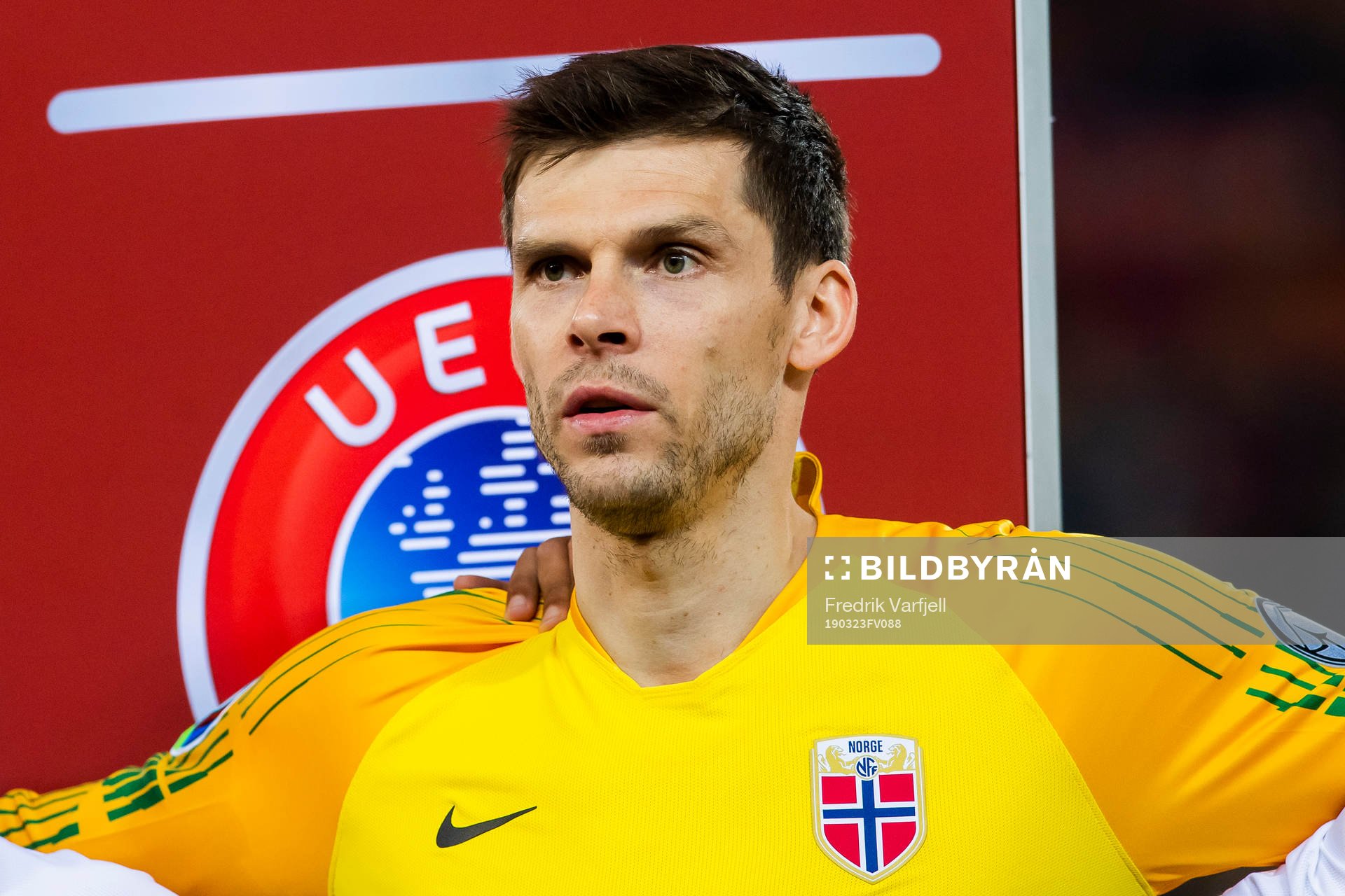 Goalkeeper Rune Almenning Jarstein of Norway