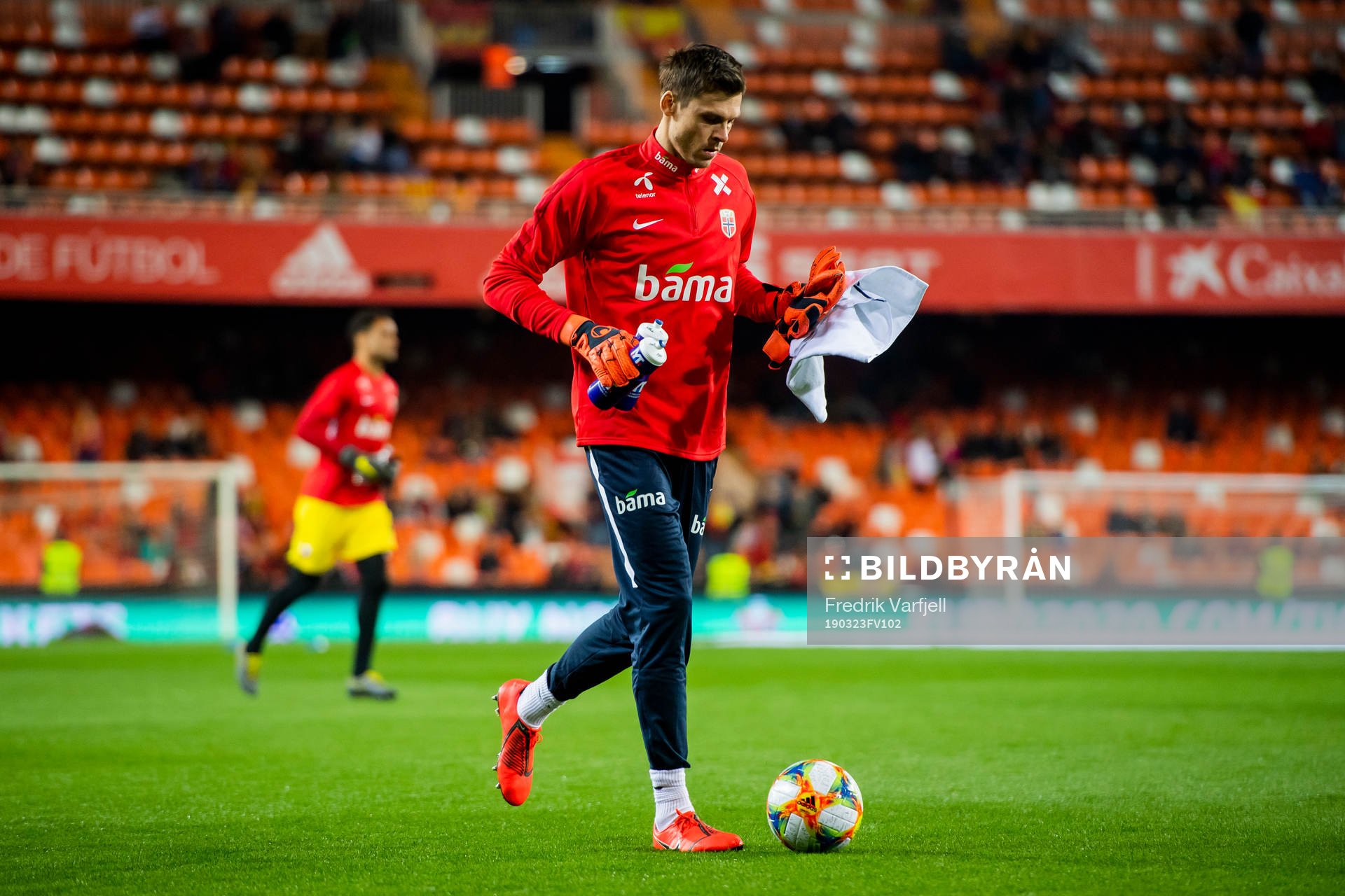 Goalkeeper Rune Almenning Jarstein of Norway