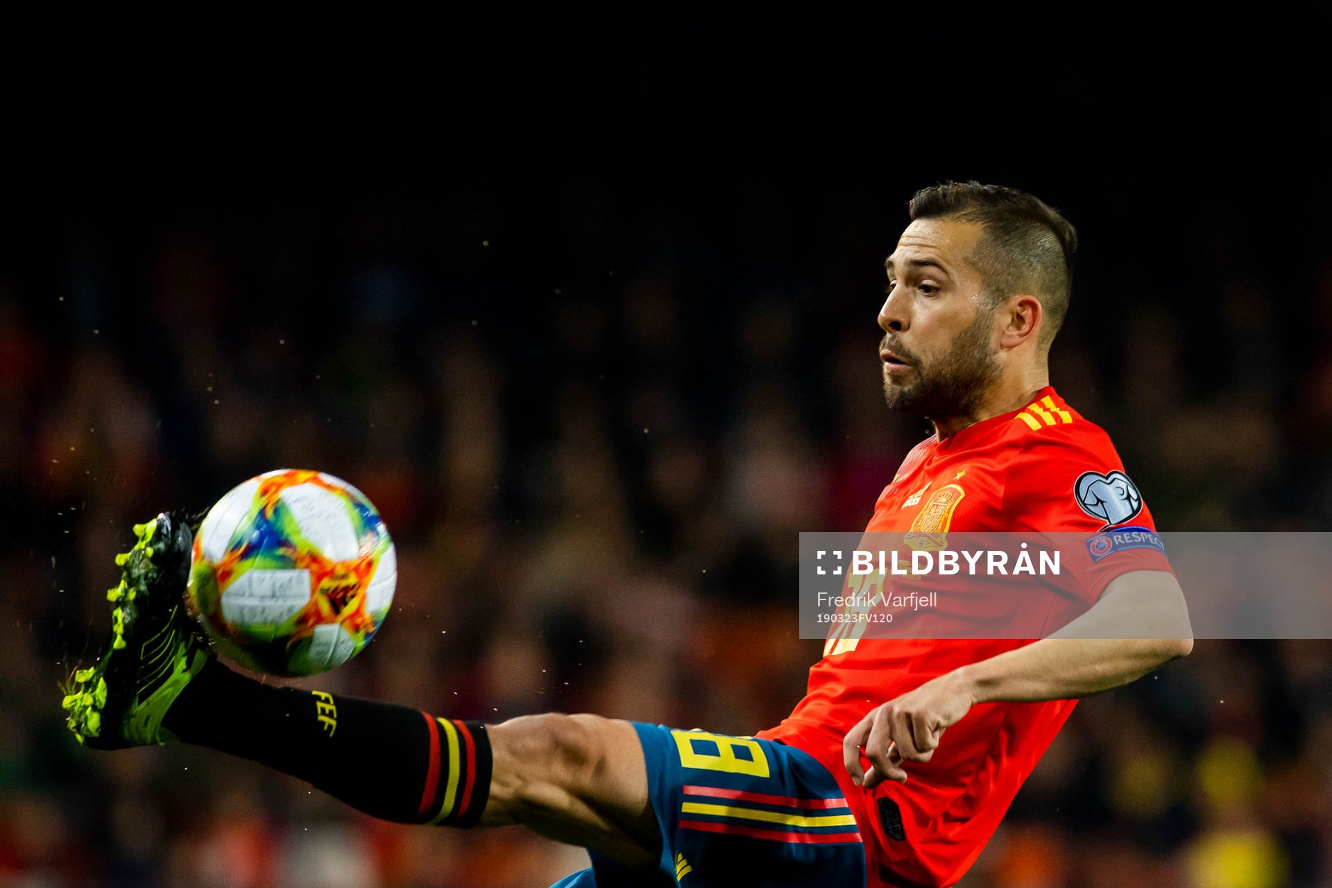 Jordi Alba of Spain