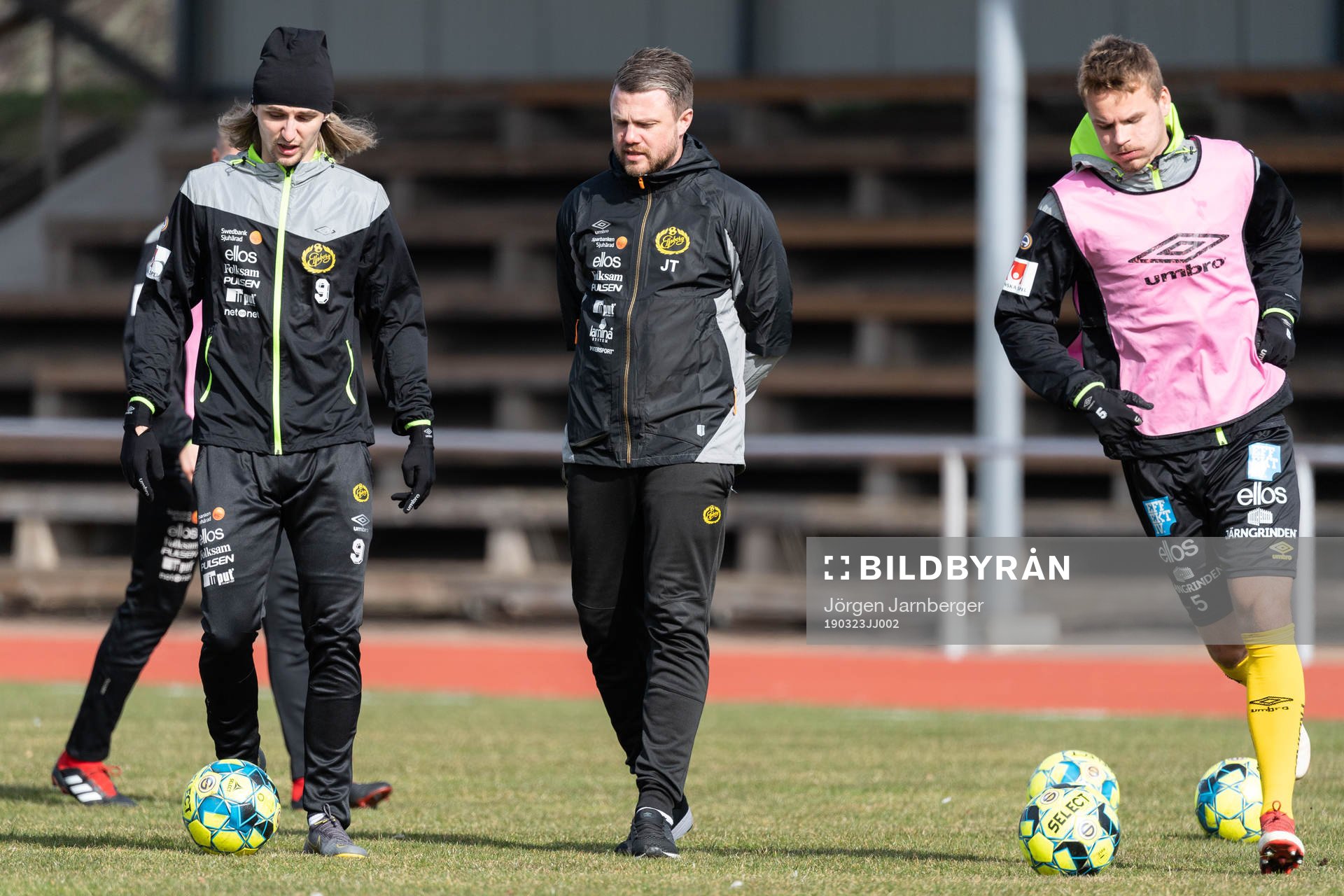 Elfsborgs Pawel Cibicki, manager Jimmy Thelin och Gustav