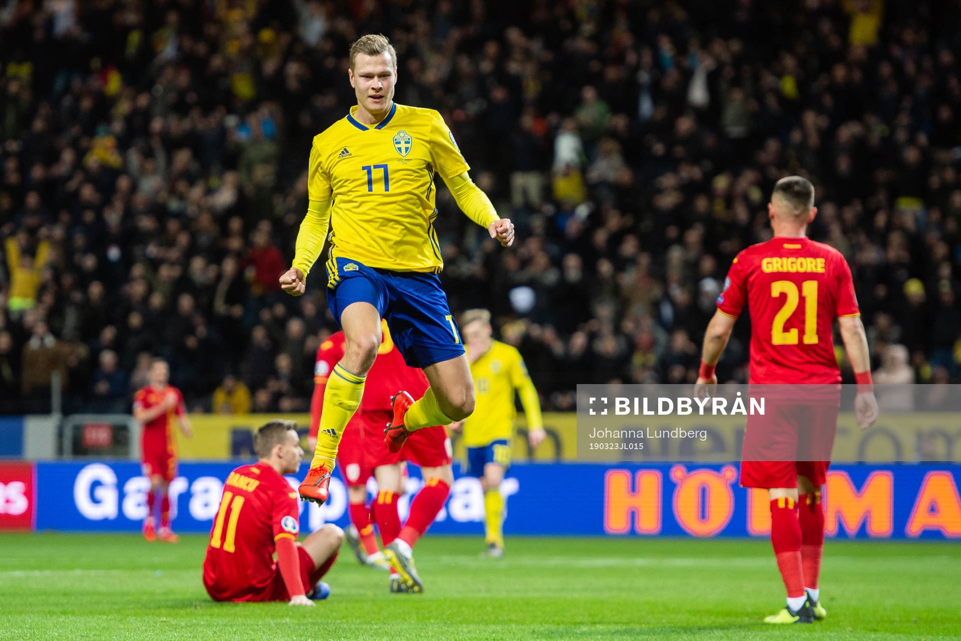 Viktor Claesson of Sweden celebrates