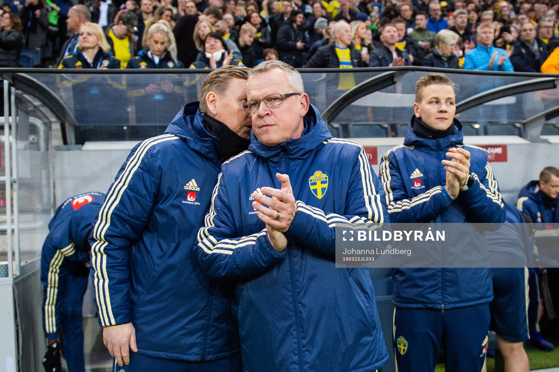 Assistant coach Peter Wettergren and head coach Janne