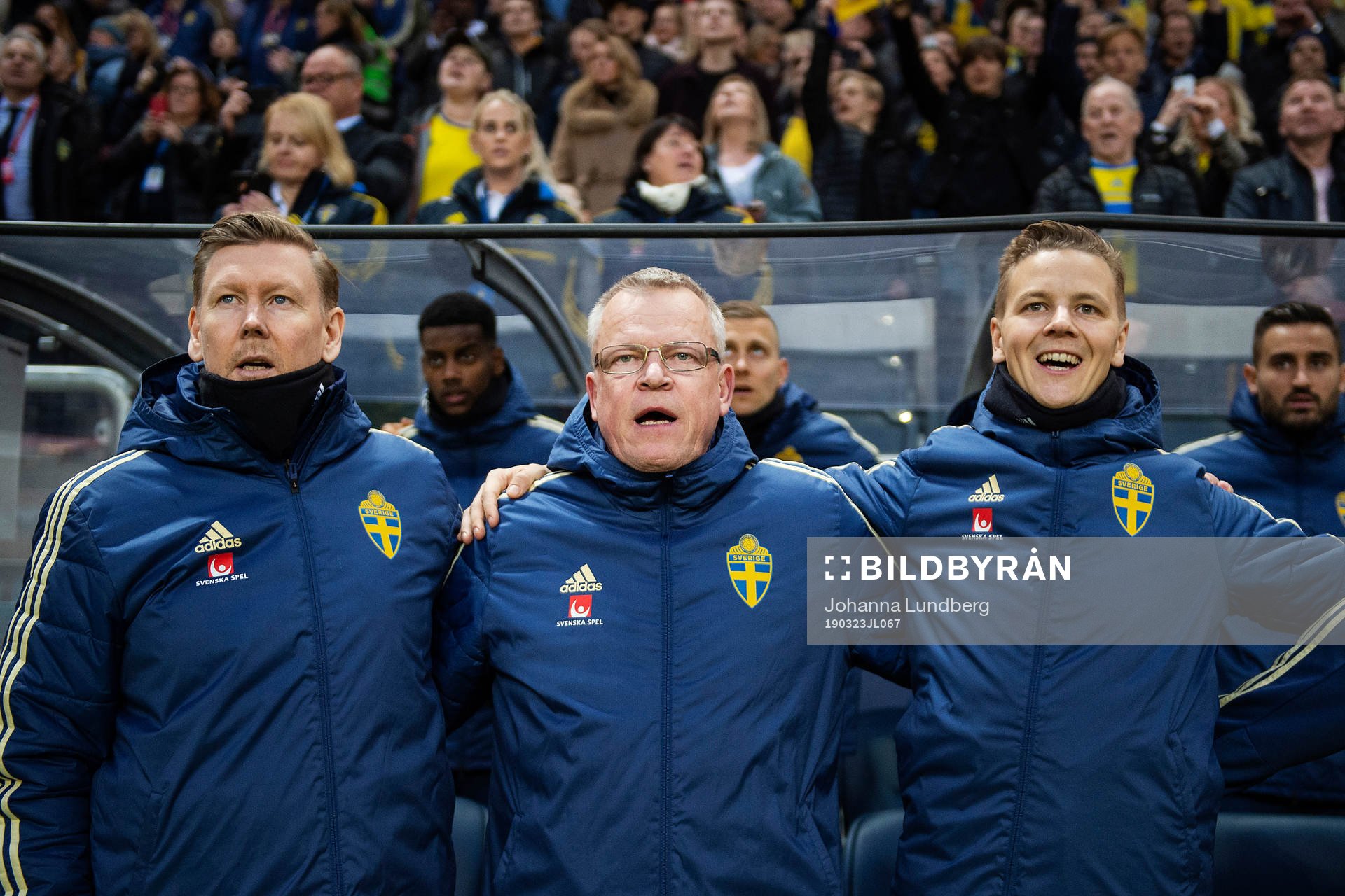 Assistant coach Peter Wettergren, head coach Janne