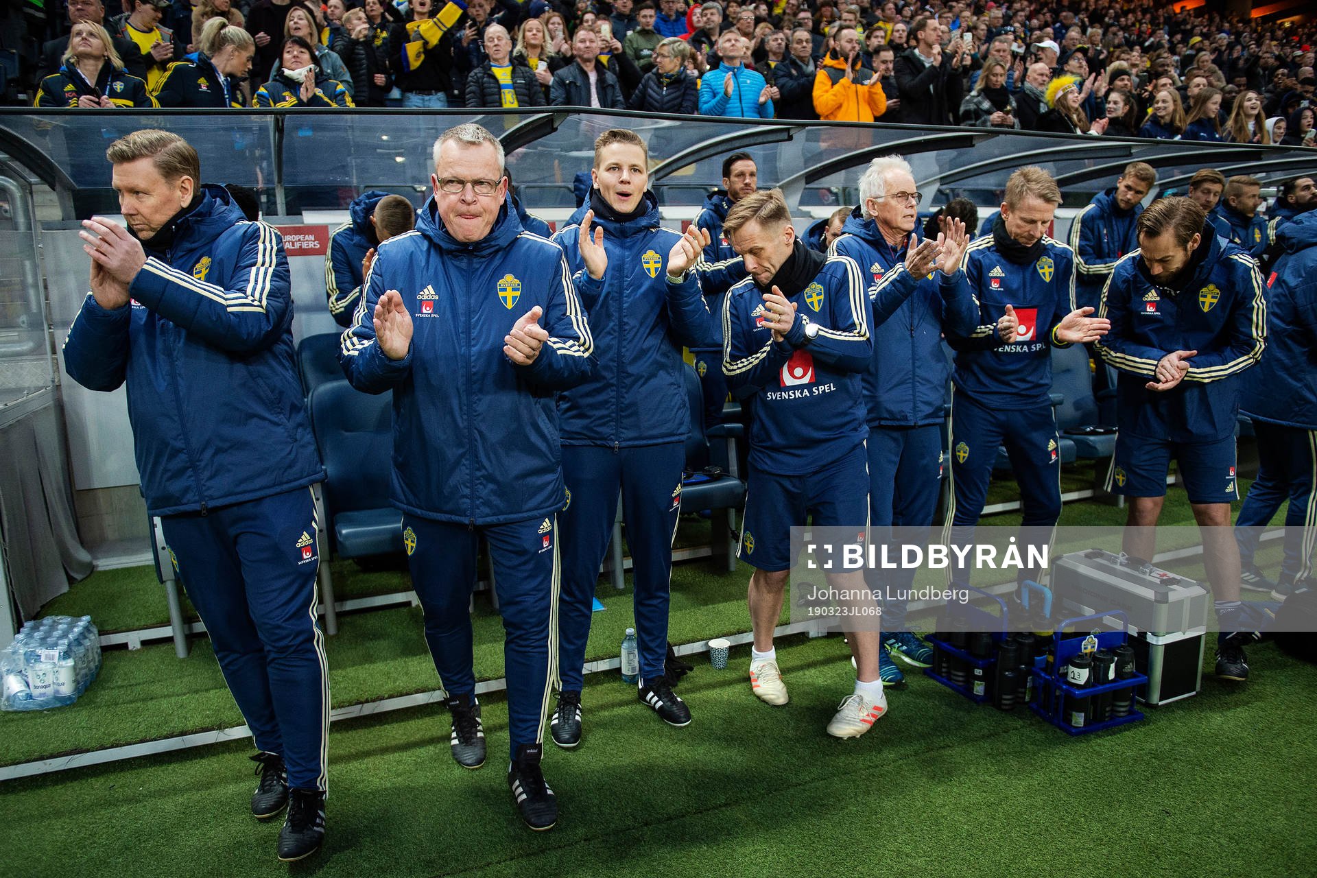 Assistant coach Peter Wettergren, head coach Janne