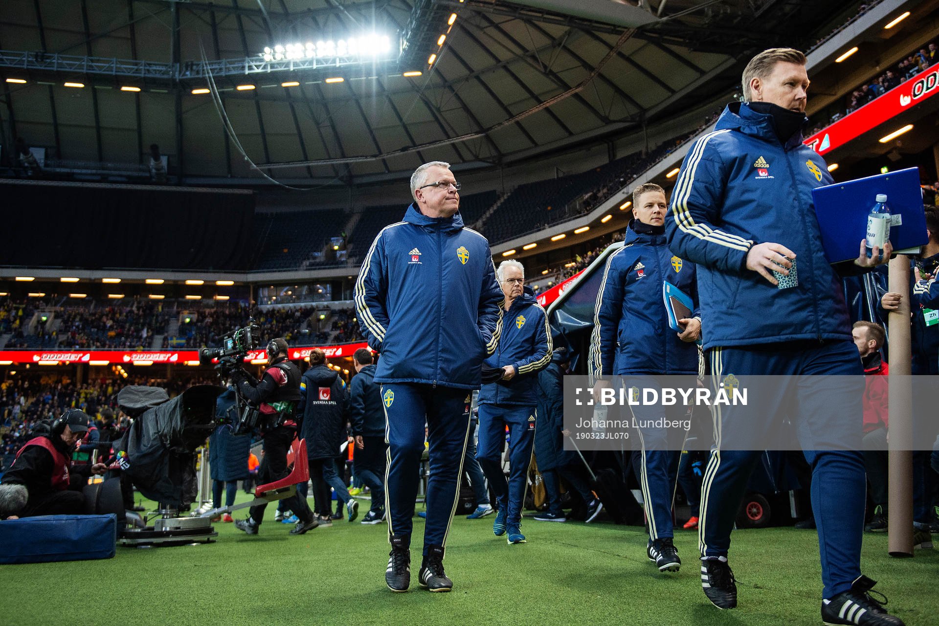 Head coach Janne Andersson, assistant coach Peter