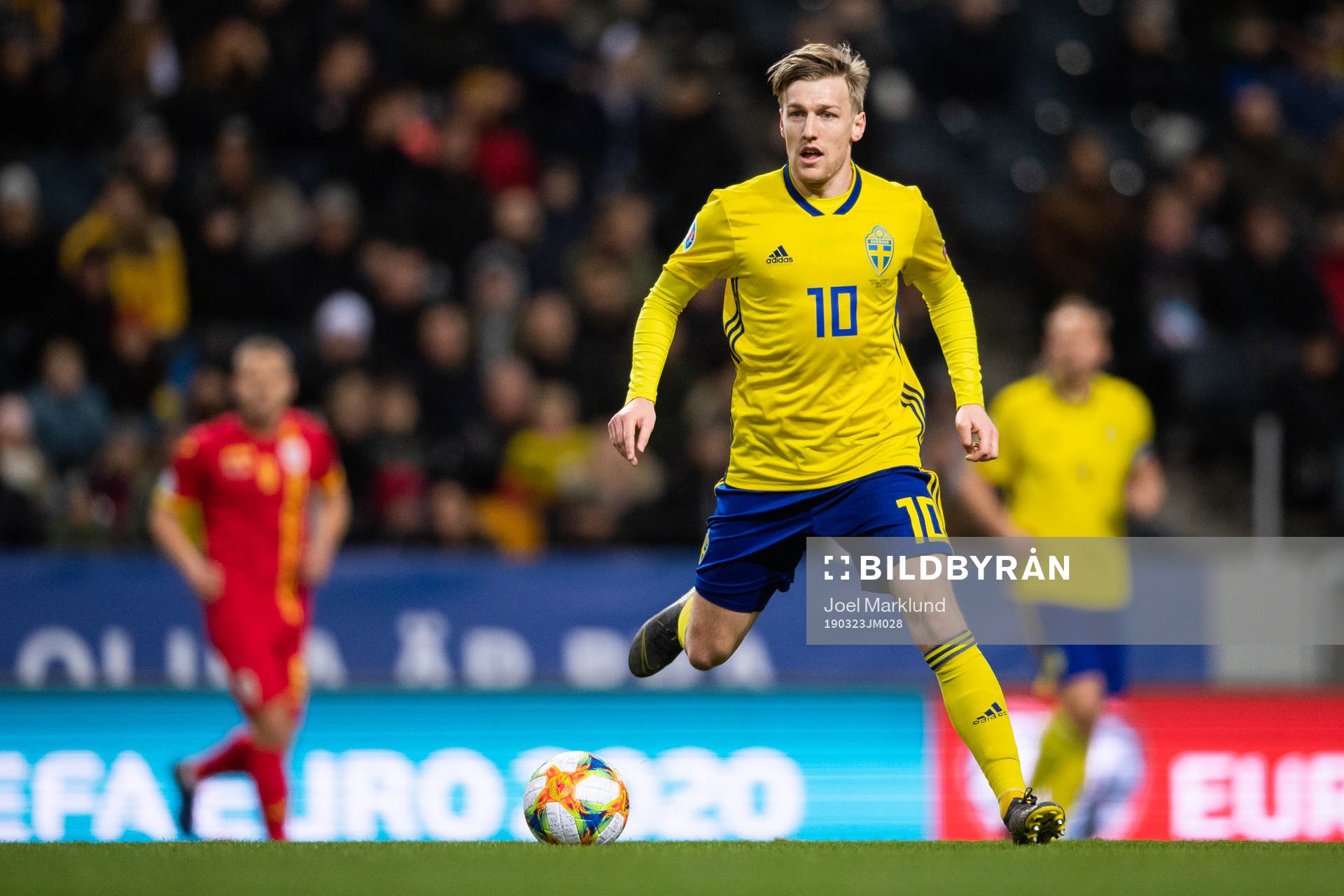 Emil Forsberg of Sweden in aciton