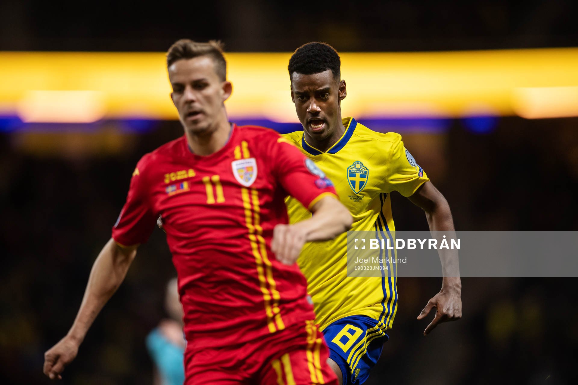 Alexander Isak of Sweden