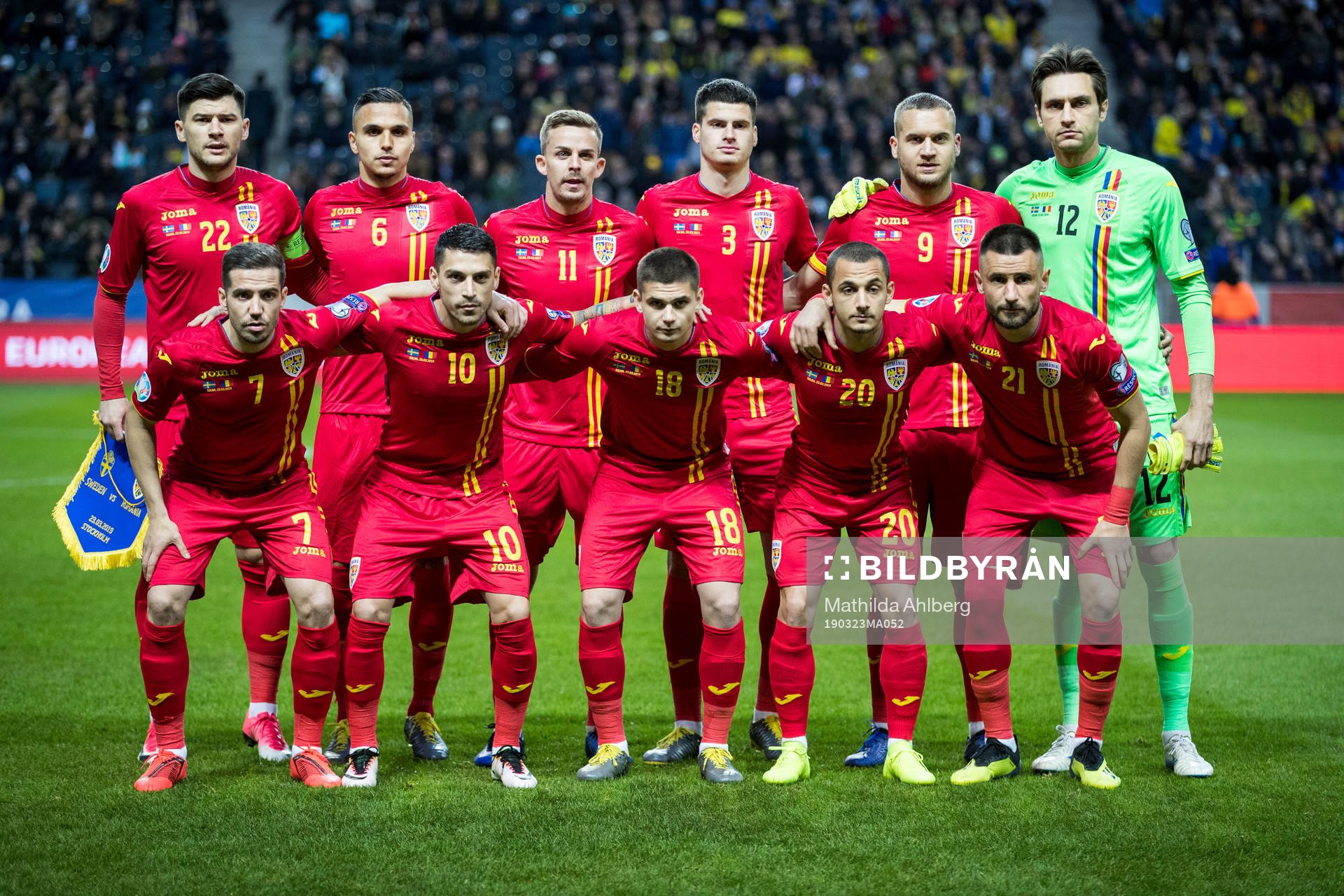 The starting eleven of Romania Cristian Sapunaru, Cristian