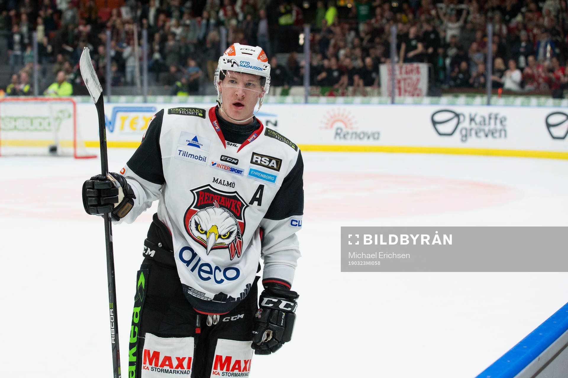Malmö Redhawks Emil Sylvegård deppar