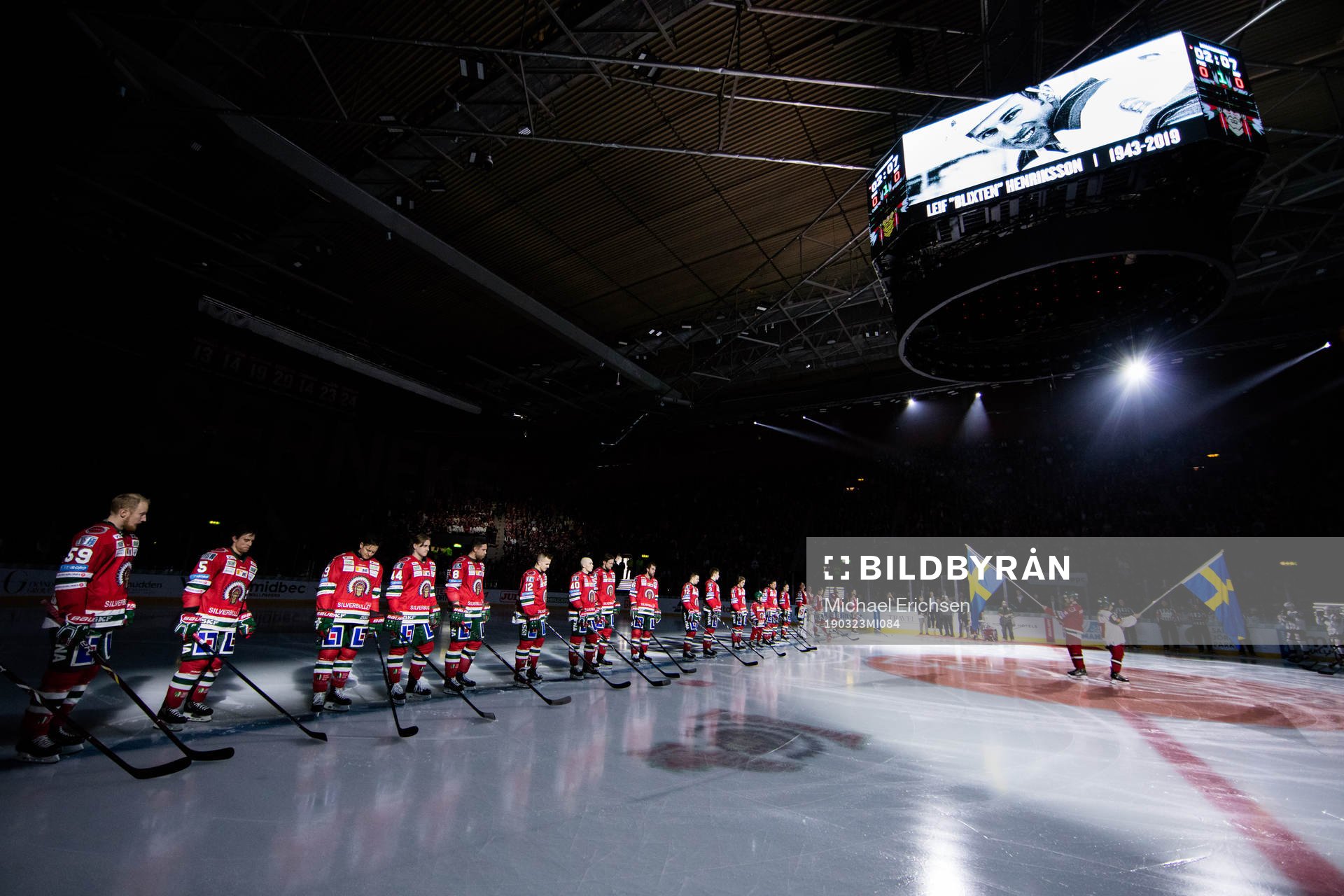 Frölunda hedrar minnet av Leif Blixten Henriksson innan