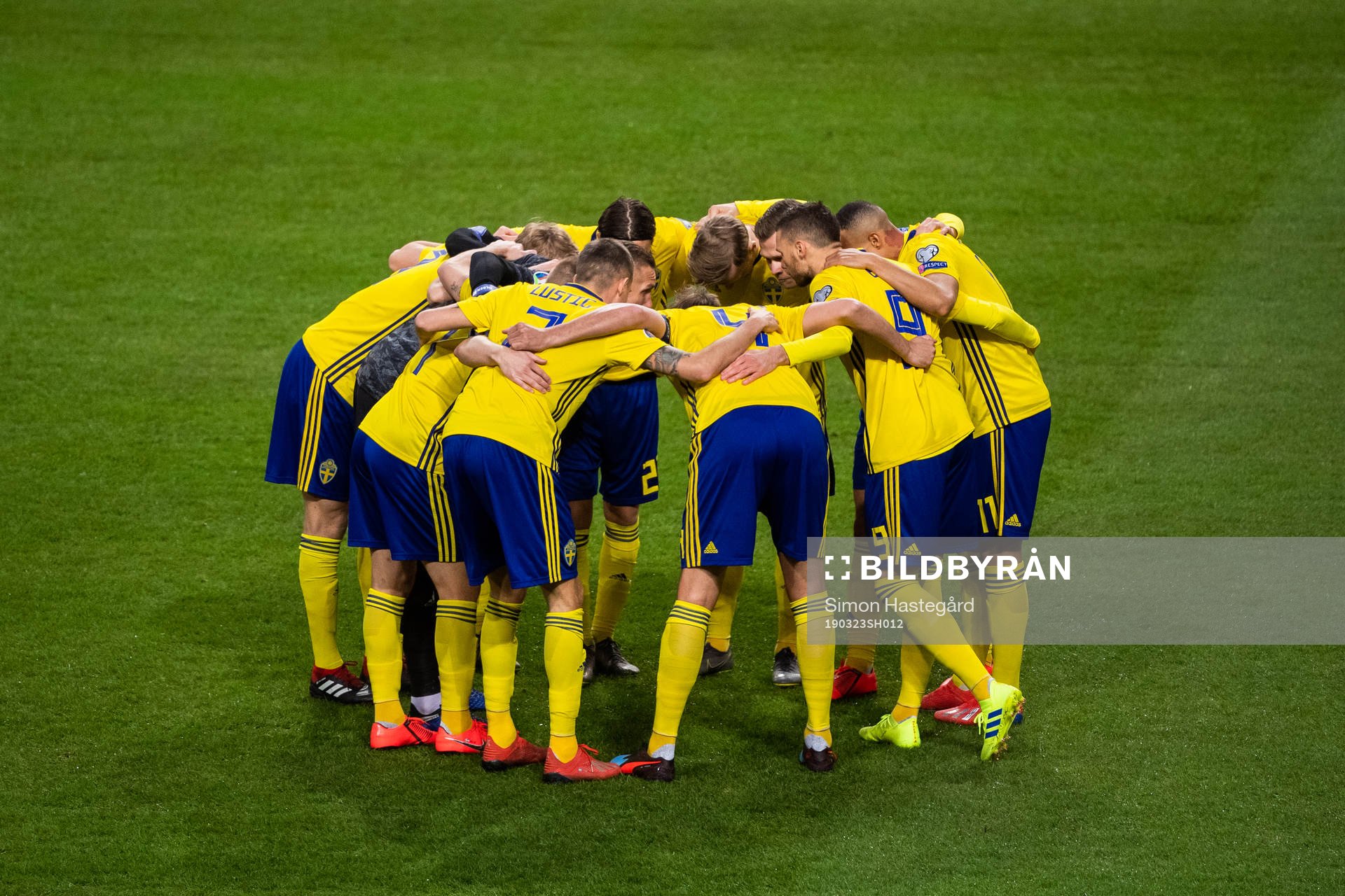 Players of Sweden gather