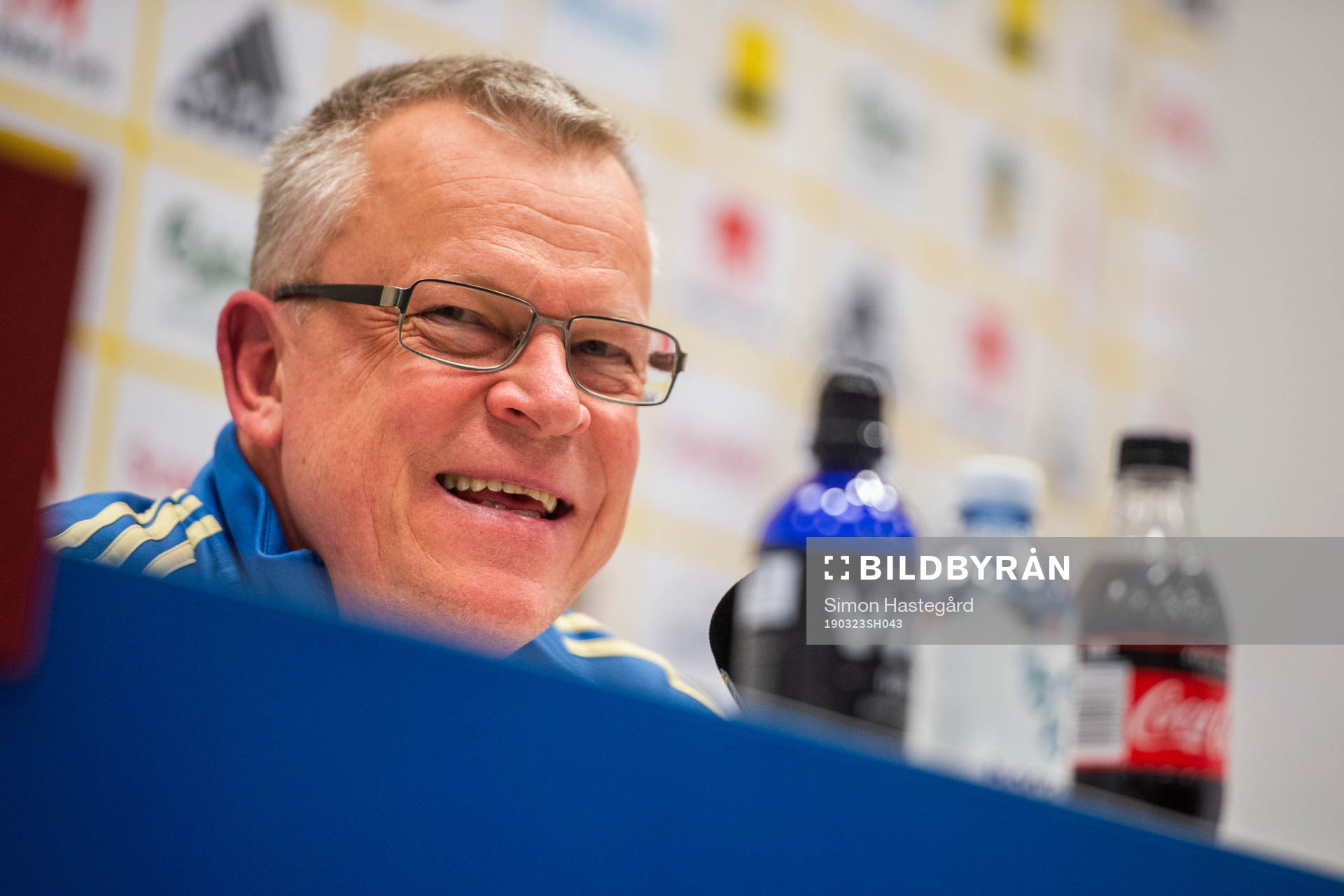 Head coach Janne Andersson of Sweden at the press conference