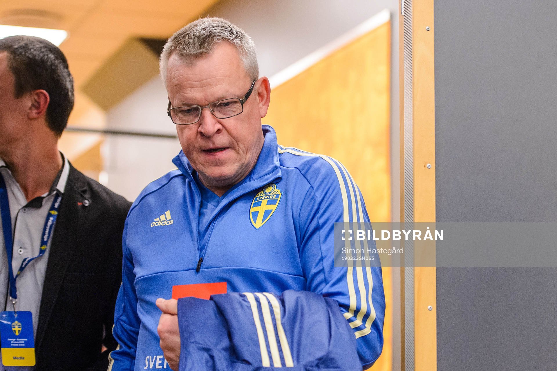 Head coach Janne Andersson of Sweden at the press conference