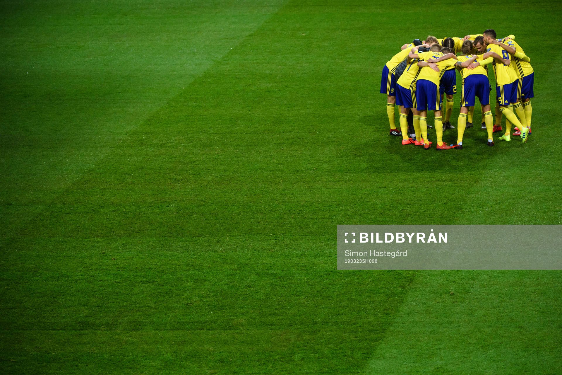 Players of Sweden ahead the UEFA Euro Qualifier football