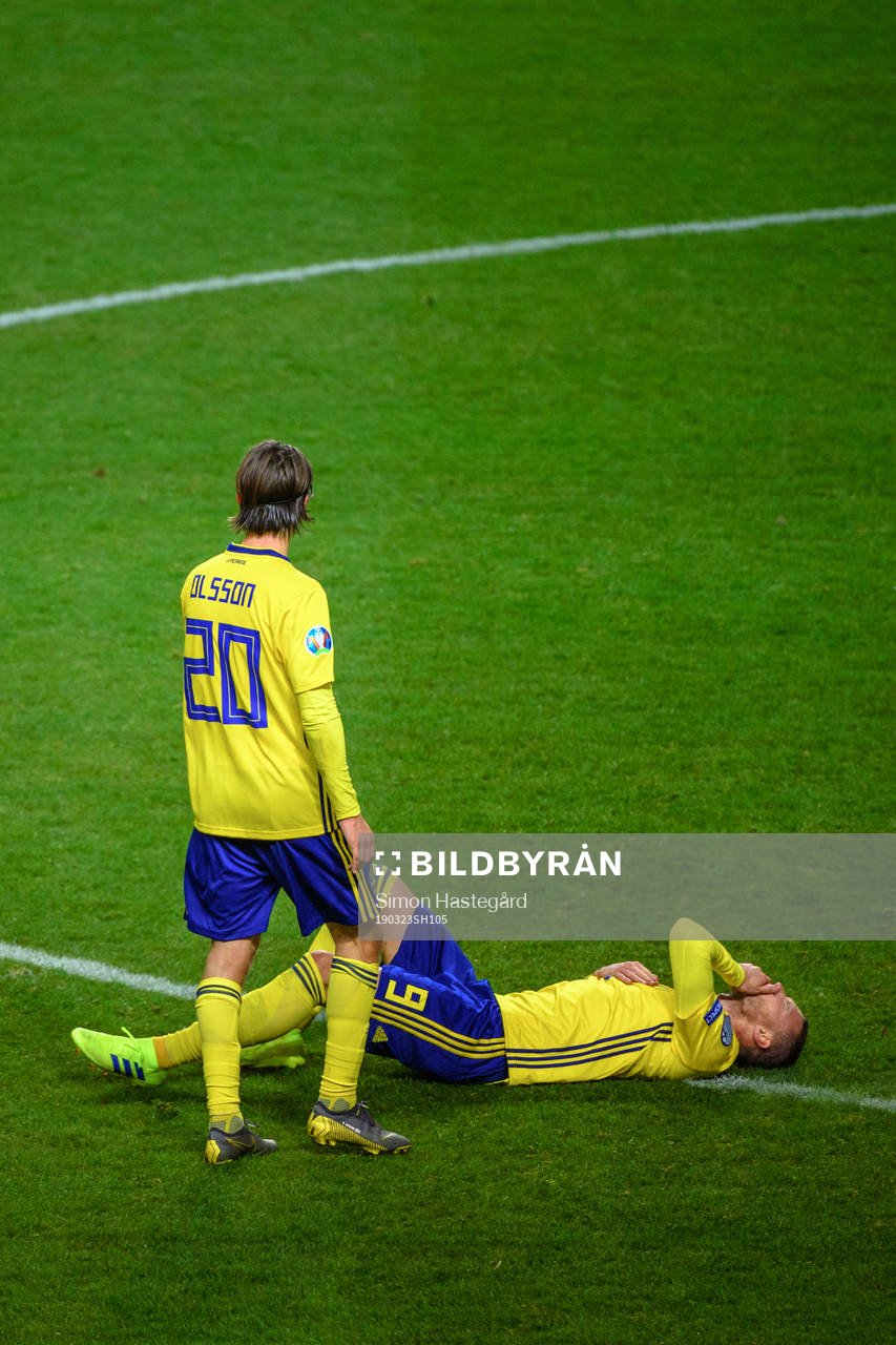 Kristoffer Olsson and Marcus Berg of Sweden