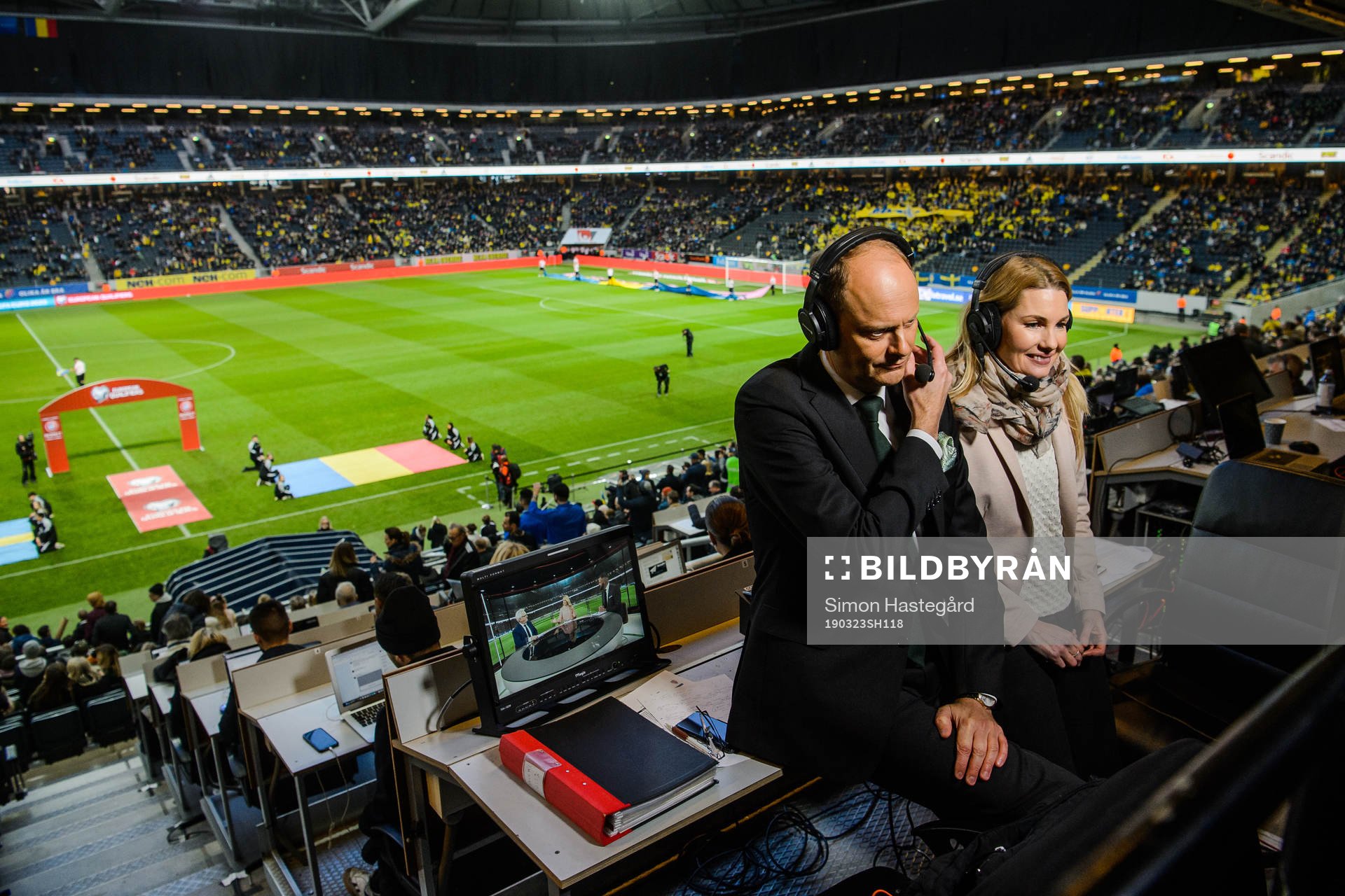 Hanna Marklund and Lasse Granqvist of TV4, Swedish