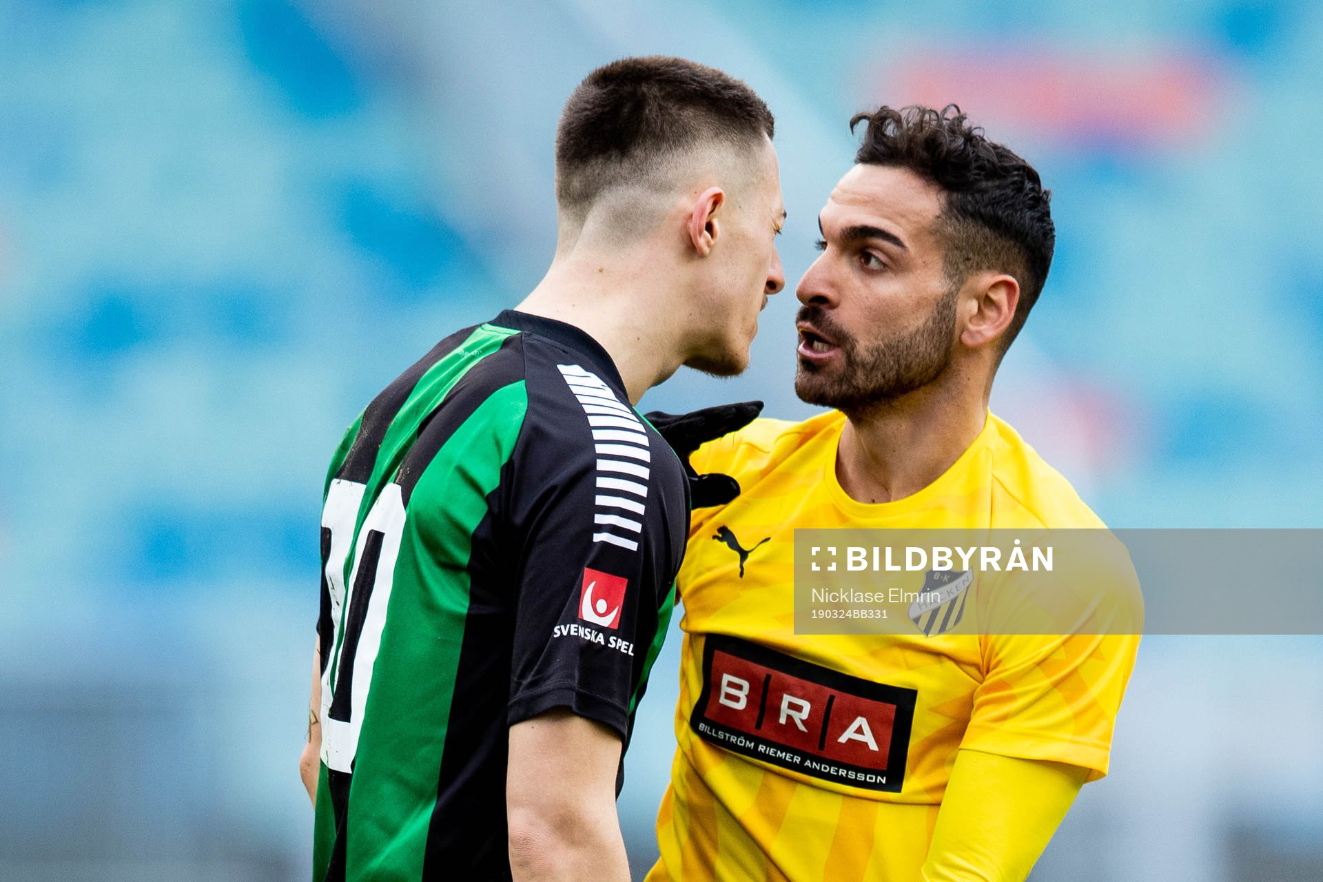 GAIS Leonard Pllana och Häckens Mervan Celik