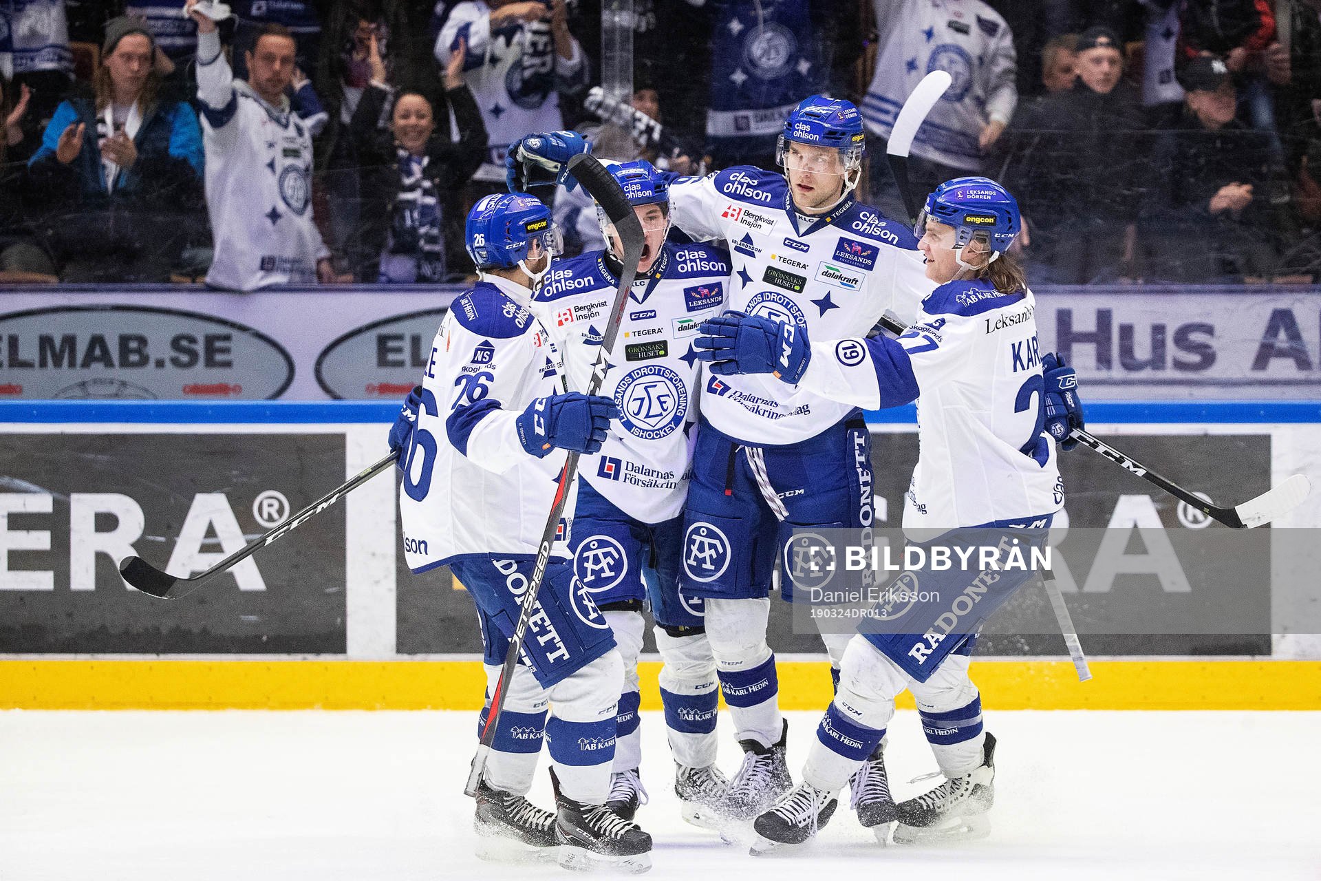 Leksands Daniel Gunnarsson, Anton Karlsson och David