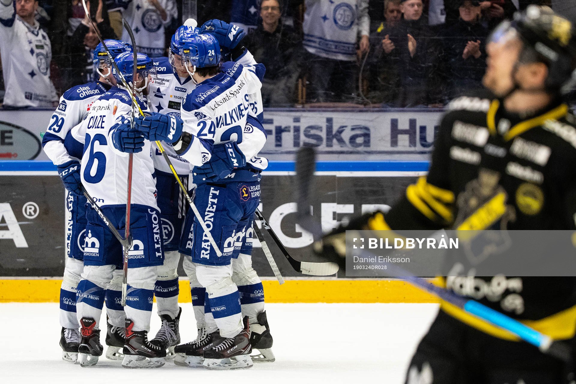 Leksands Daniel Gunnarsson jublar