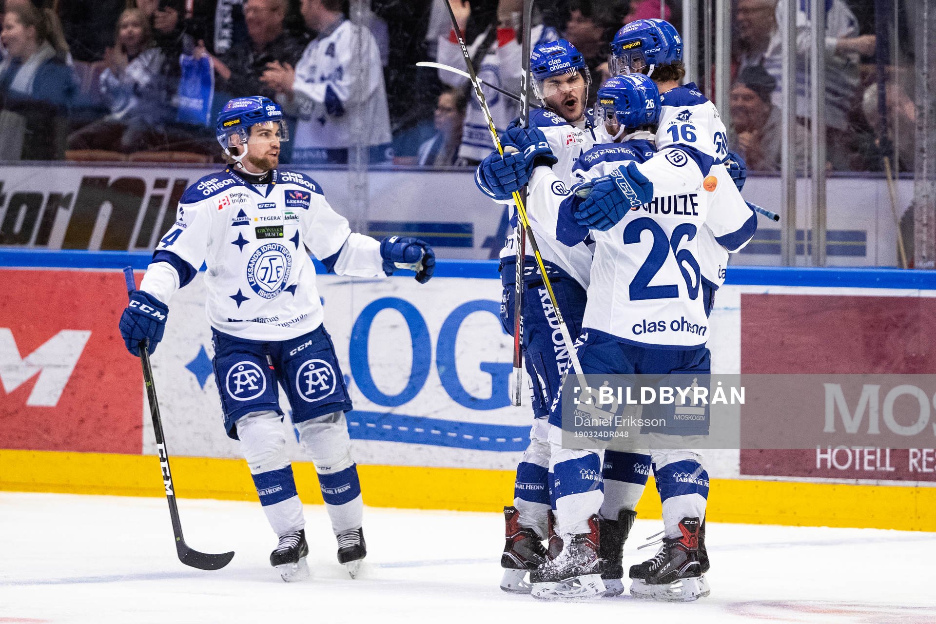 Leksands Daniel Gunnarsson jublar