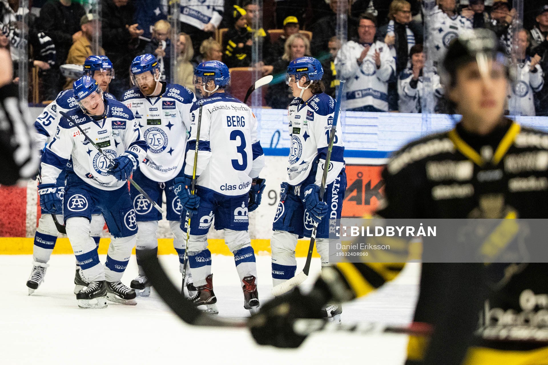 Leksands Lucas Nordsäter jublar