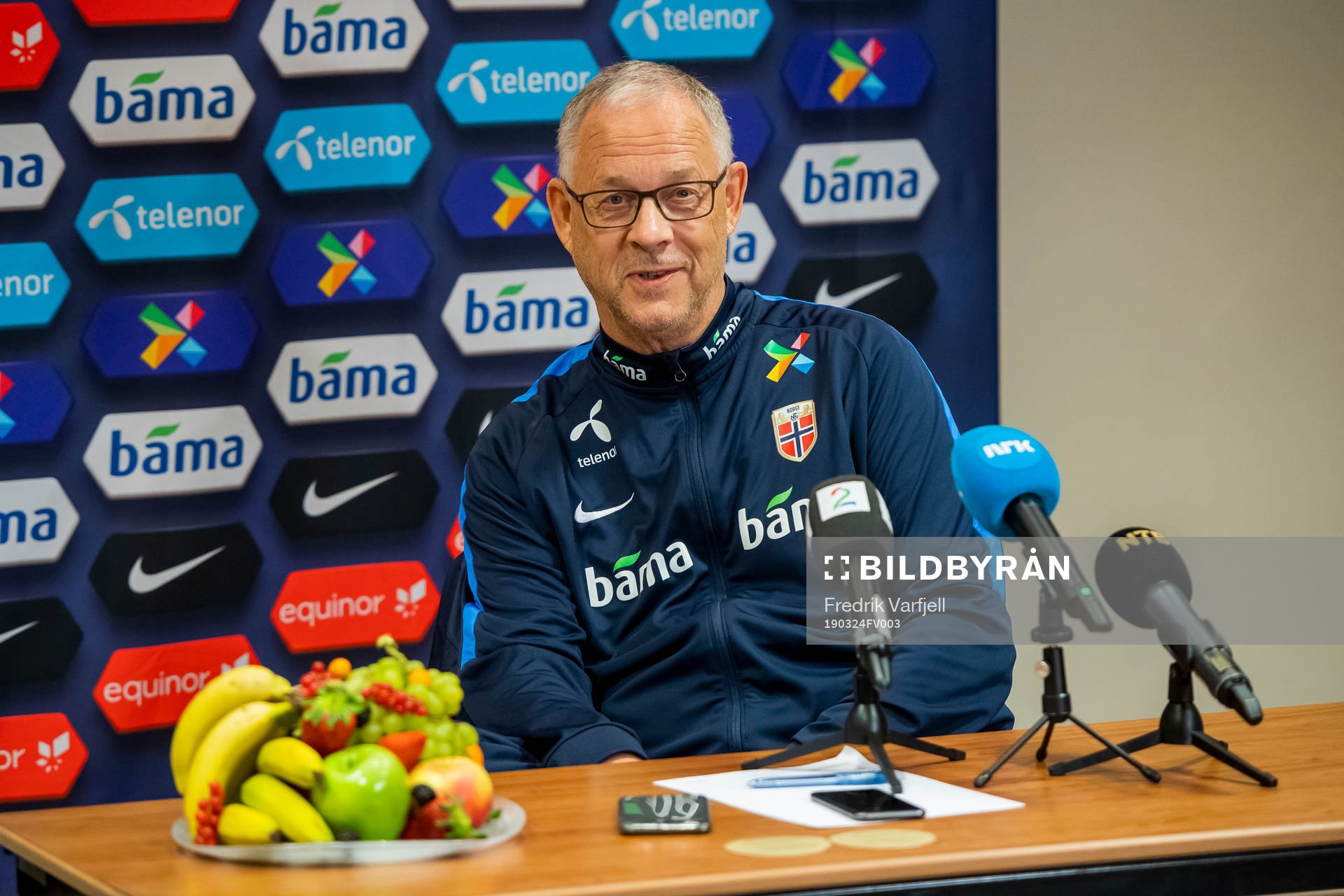 Lars Lagerbäck, head coach of Norway