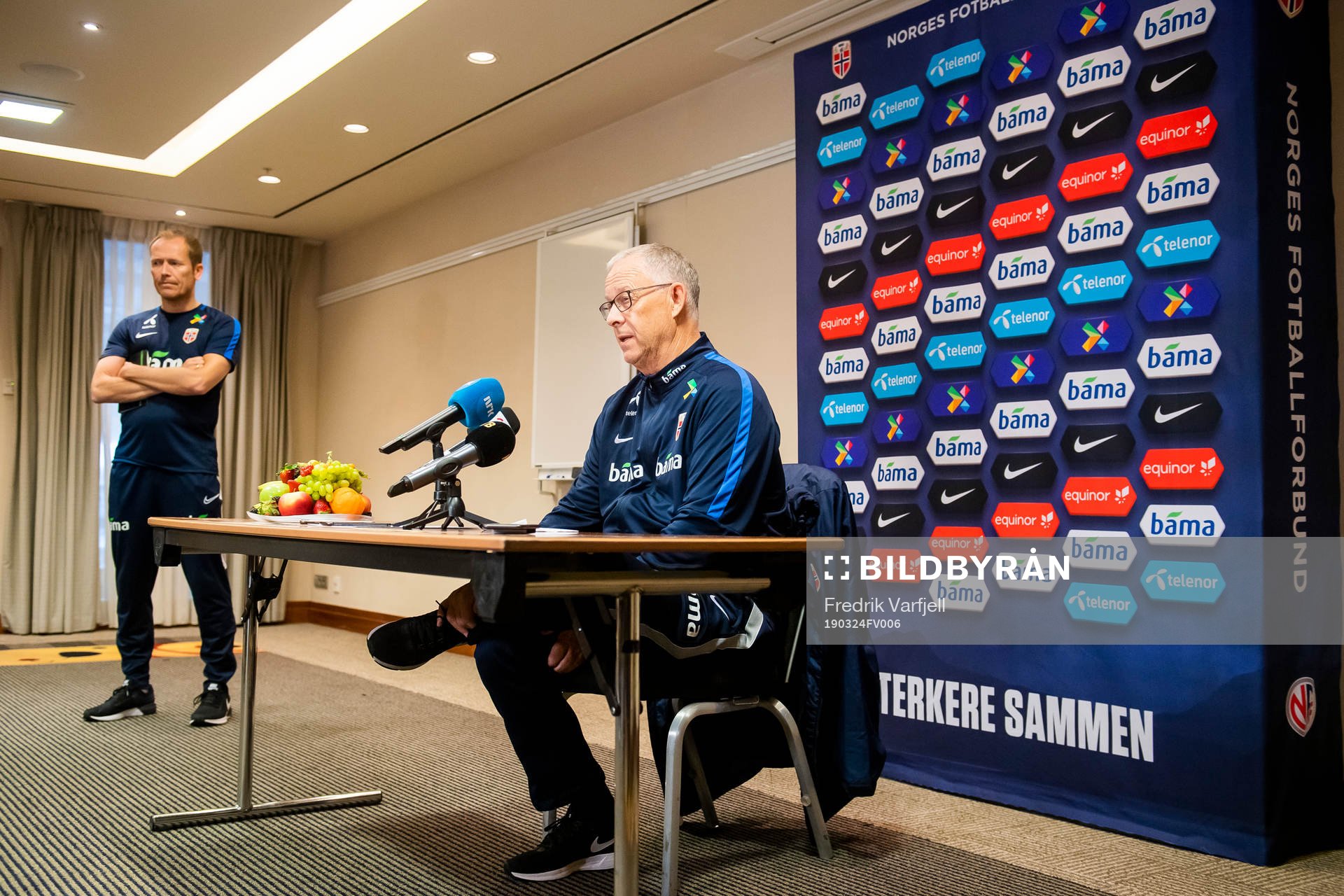 Lars Lagerbäck, head coach of Norway