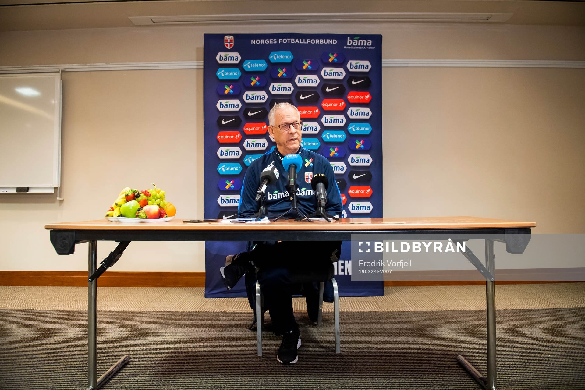 Lars Lagerbäck, head coach of Norway