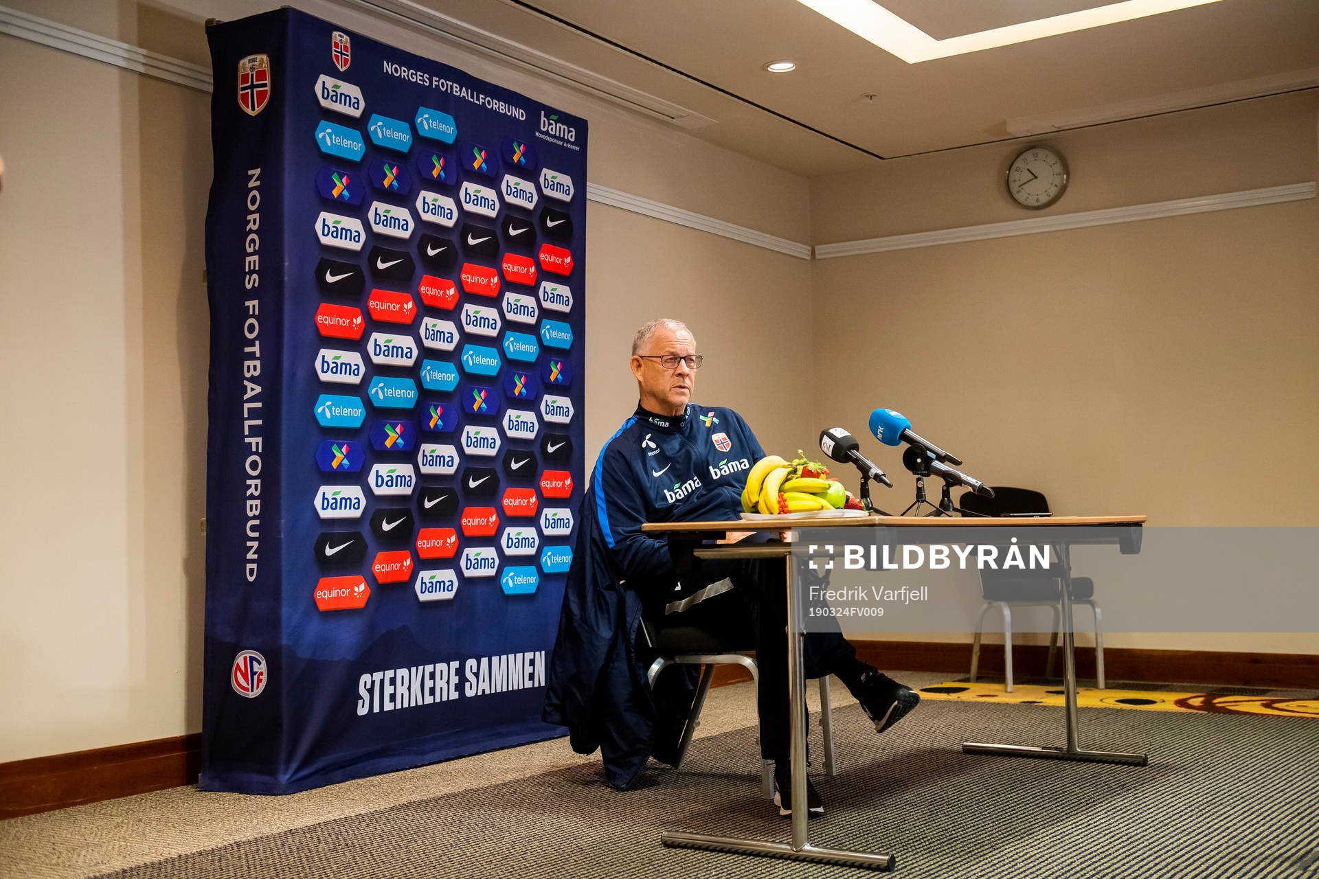 Lars Lagerbäck, head coach of Norway